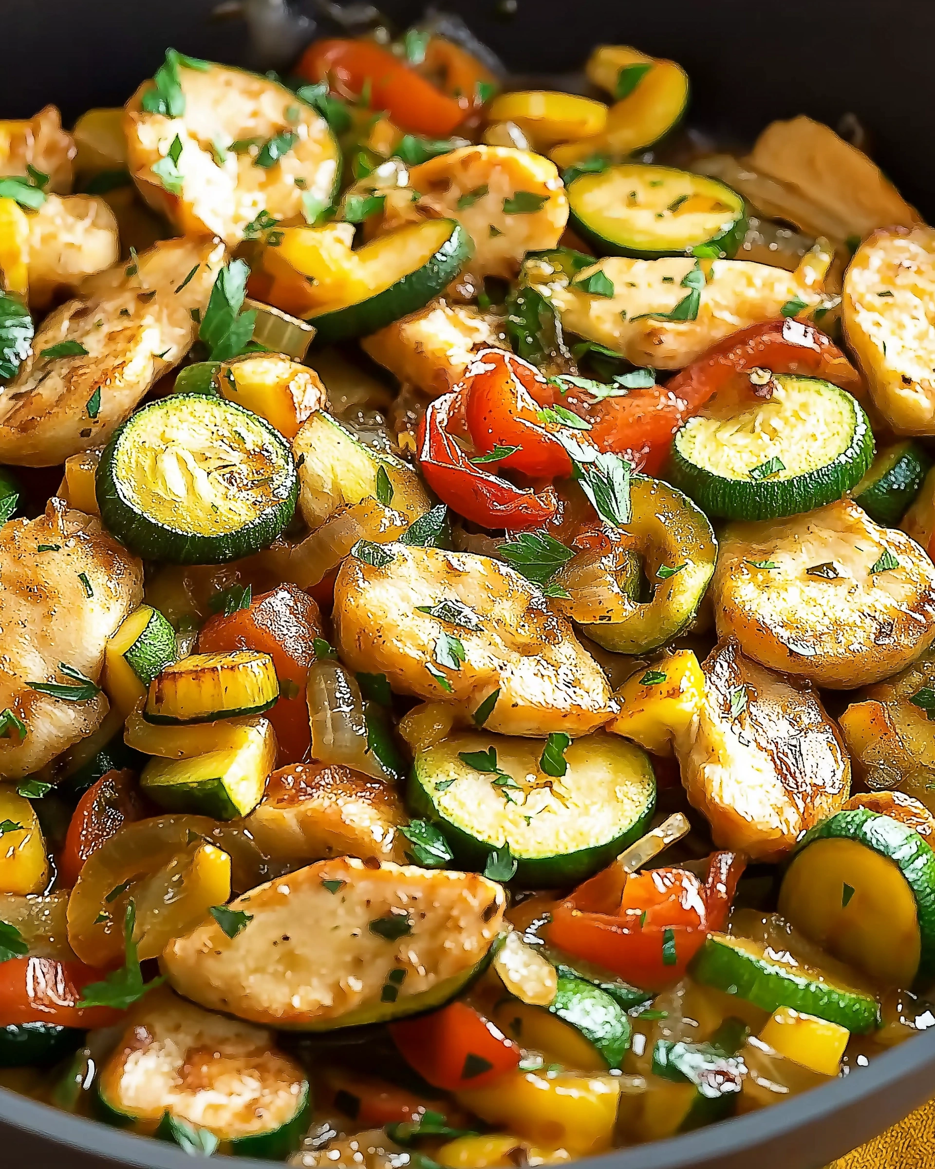 Hähnchen-Zucchini-Pfanne: Ein gesundes Rezept entdecken!