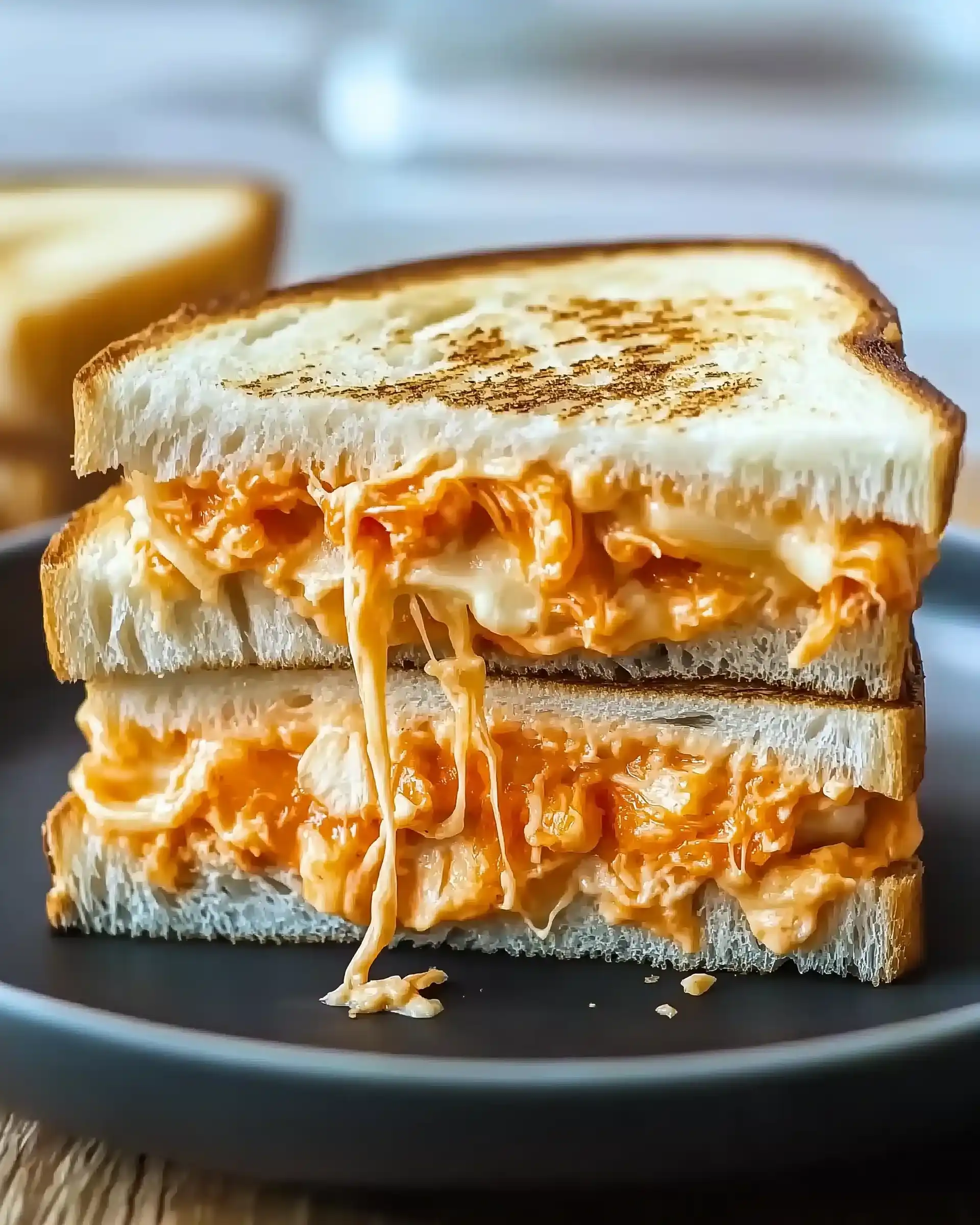 Käse-Sandwich mit Buffalo-Hühnchen für Genuss pur!