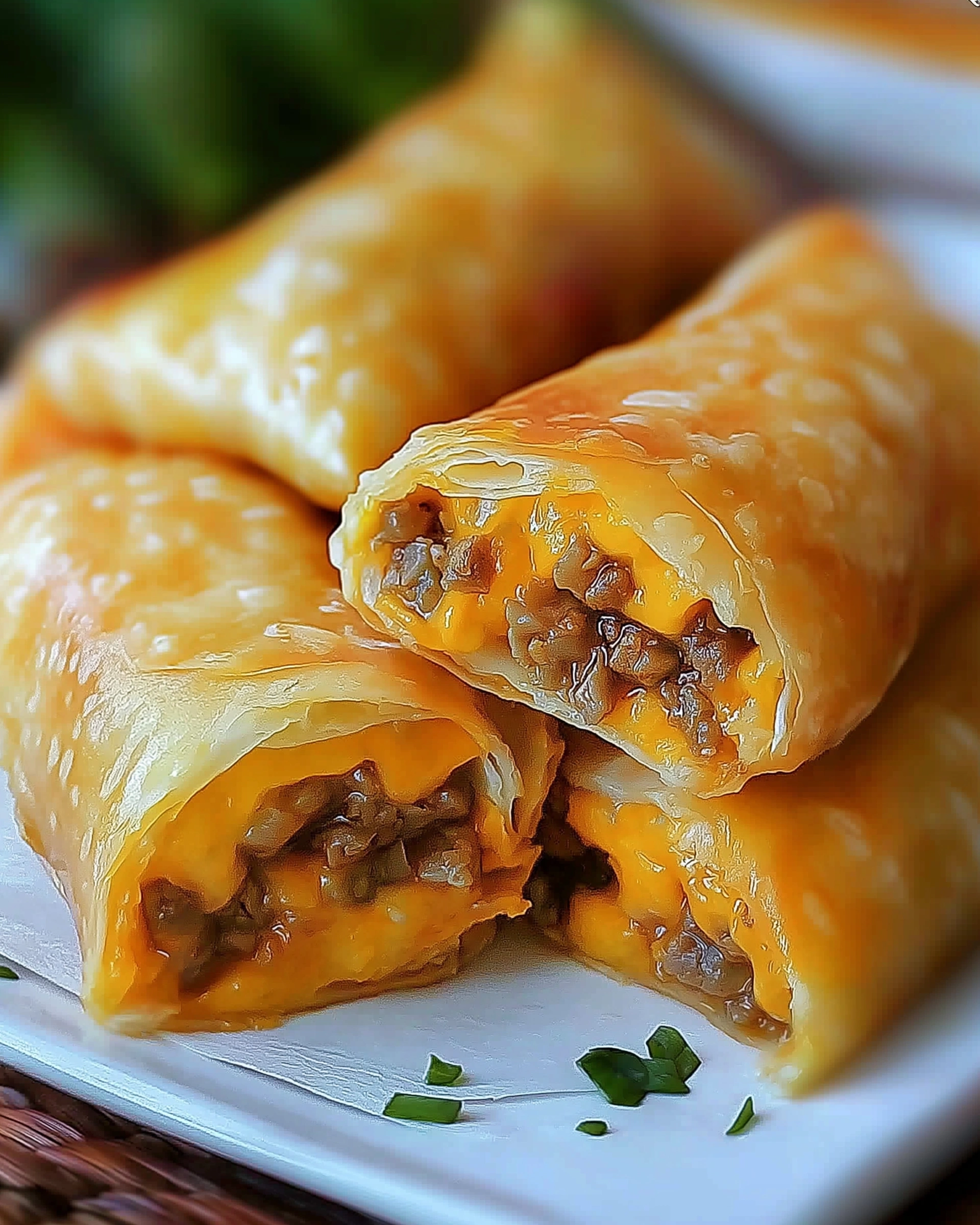 Käseburger-Frühlingsrollen: Ein köstliches Rezept entdecken!