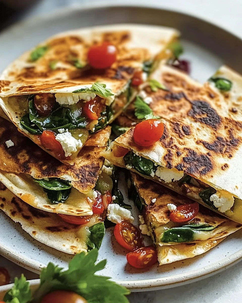 Mediterrane Quesadillas mit Spinat: Ein Genuss!