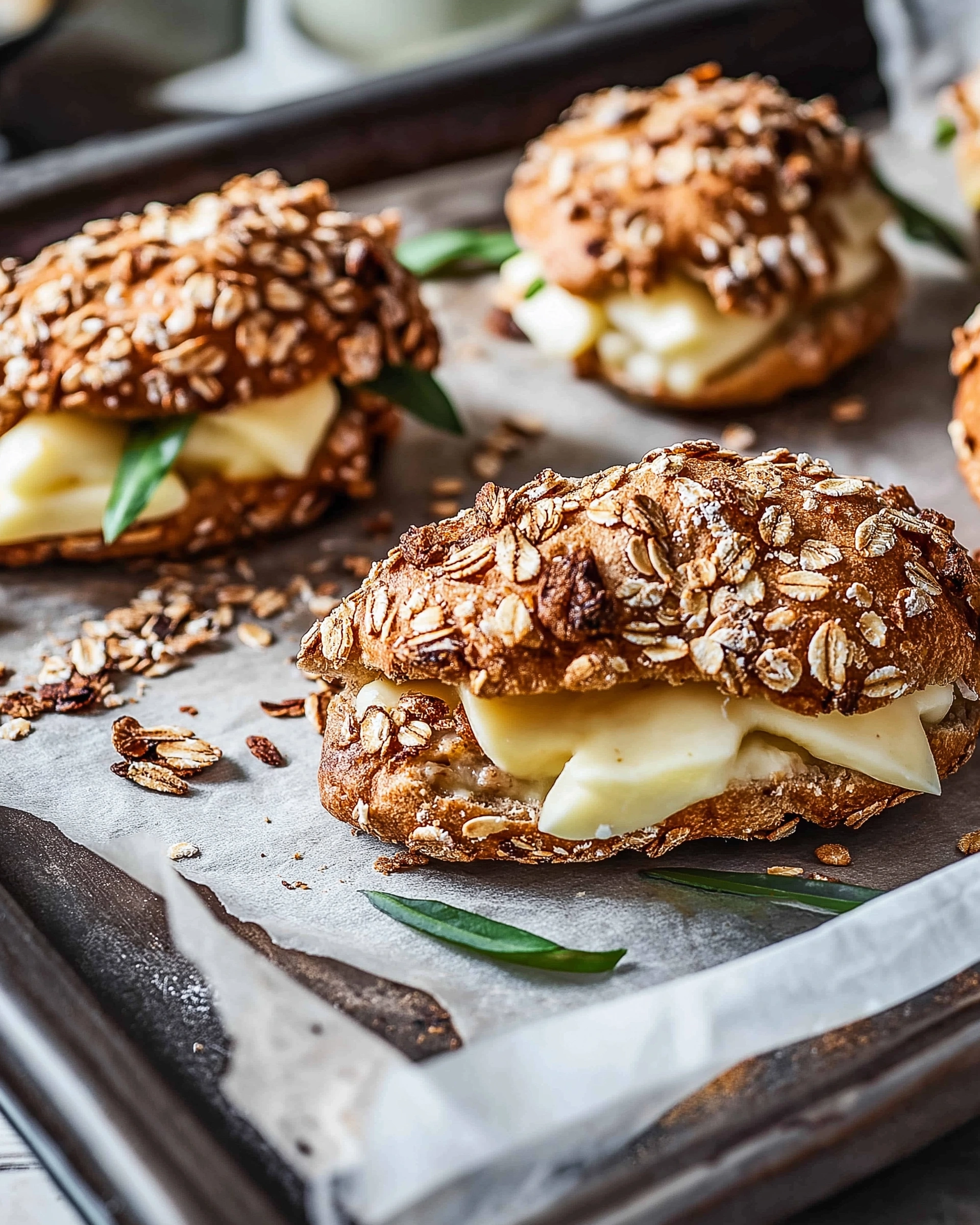 Müsli-Brötchen mit Hüttenkäse – gesund und lecker!