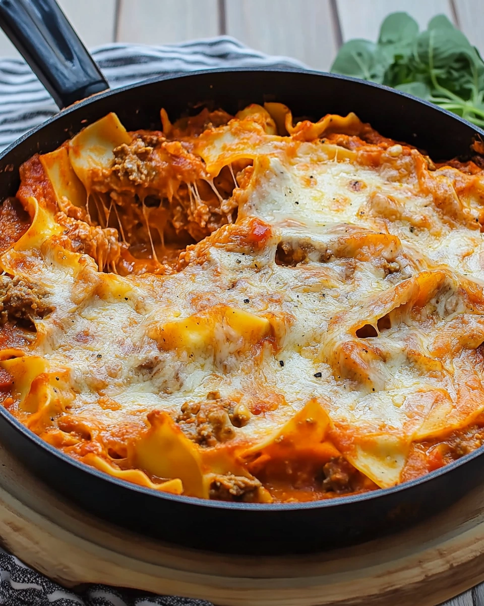 Pfannen-Lasagne: Einfaches Rezept für köstlichen Genuss!