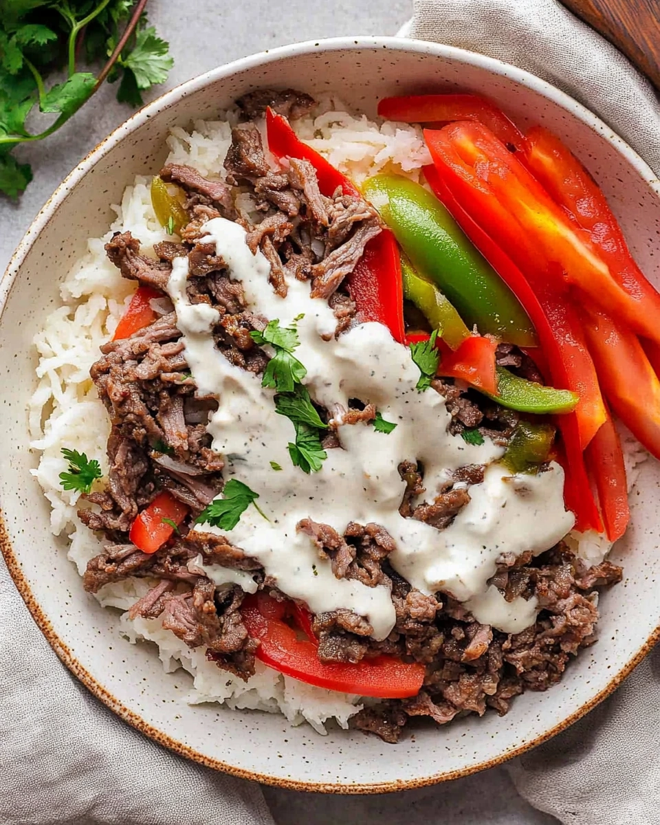 Philly Cheesesteak Schüssel: Ein einfaches Rezept!