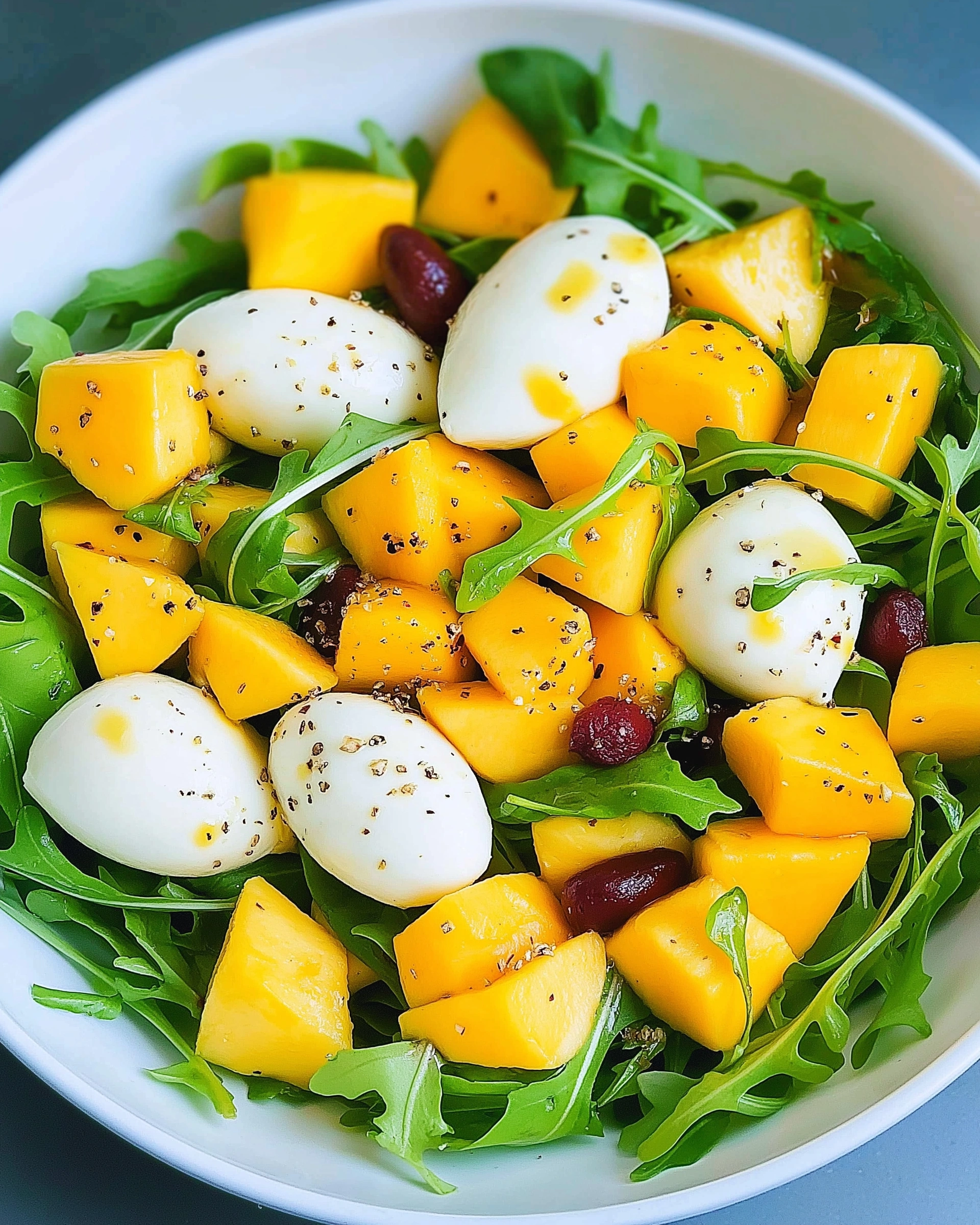 Rucola-Mango-Salat mit Pinienkernen: Genießen Sie frisch!