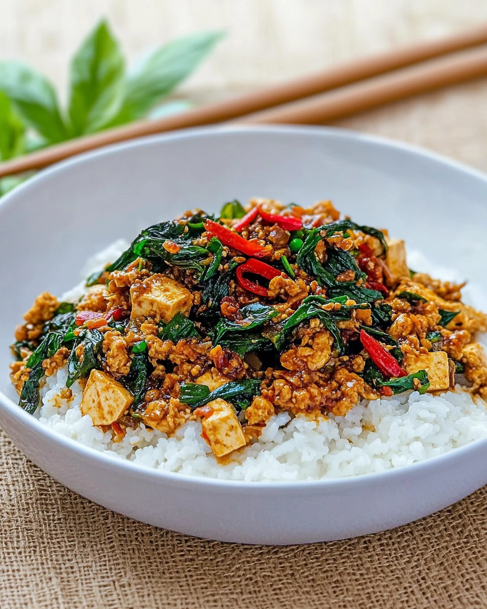 Schnelle Thai-Basilikum-Tofu-Pfanne für Genuss pur!