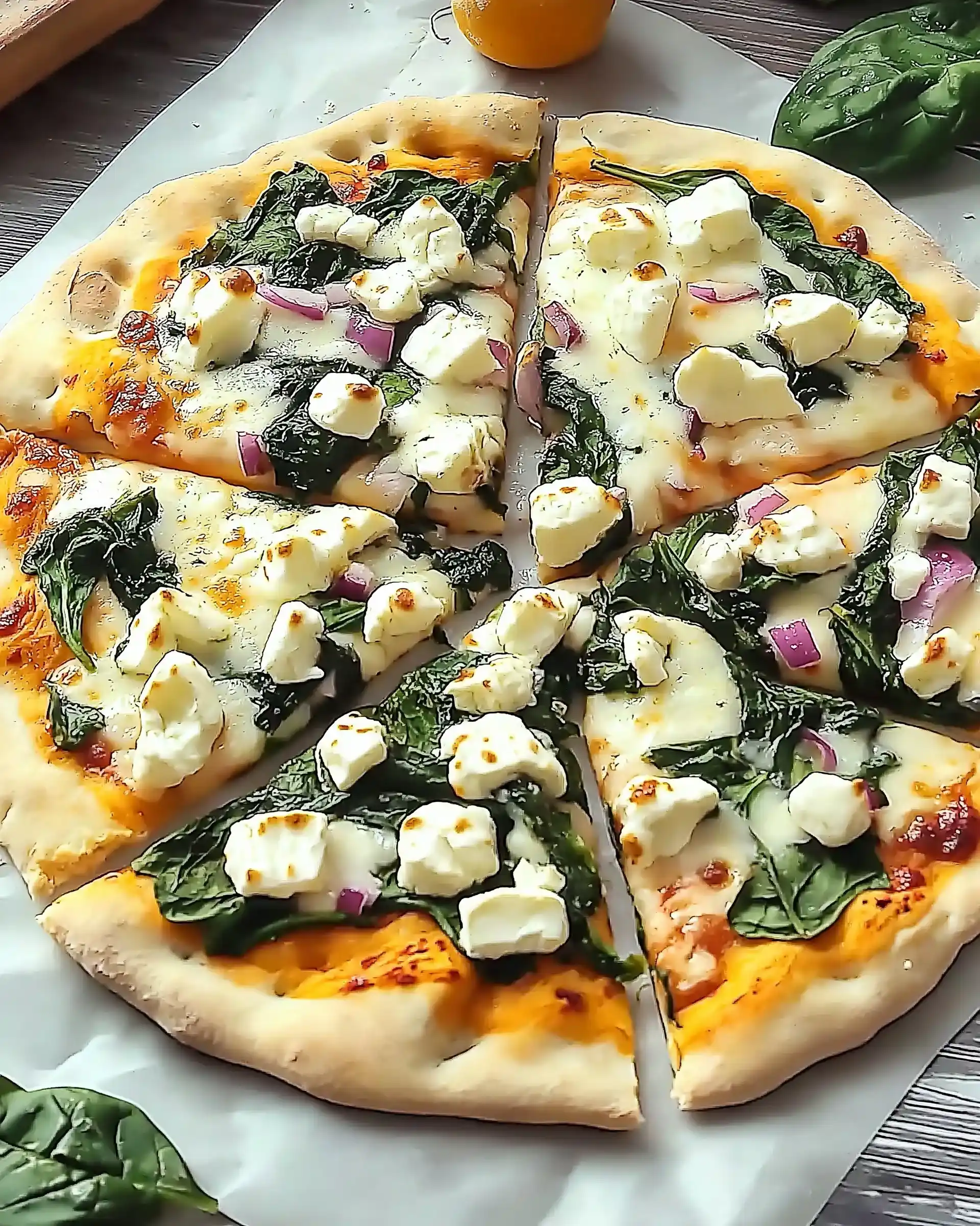 Spinat-Feta-Fladenbrot-Pizza: So lecker gelingt's!