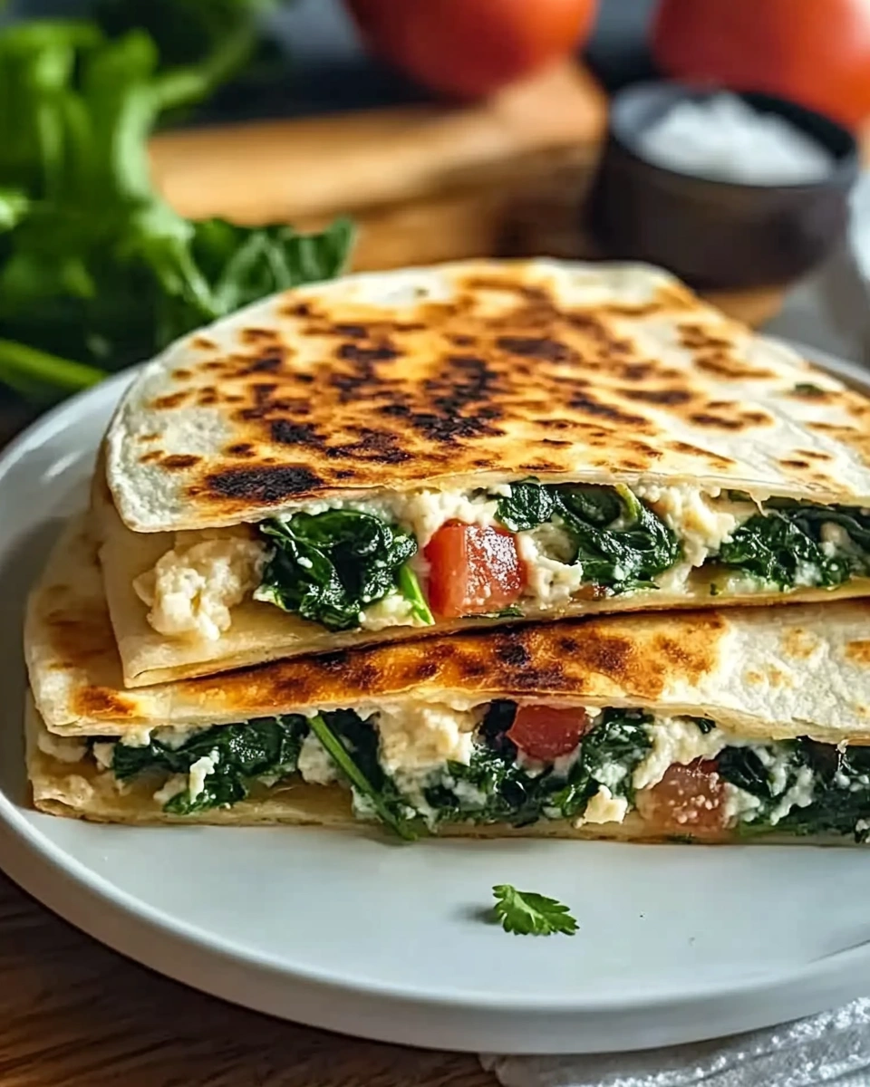 Spinat-Feta-Quesadillas: Ein einfaches Rezept entdecken!