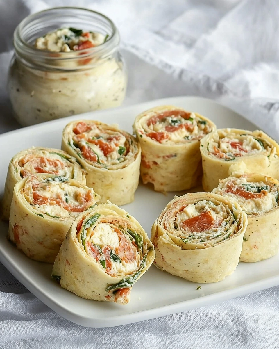 Tortilla-Röllchen mit Frischkäse, Rucola und Tomate: Einfach probieren!