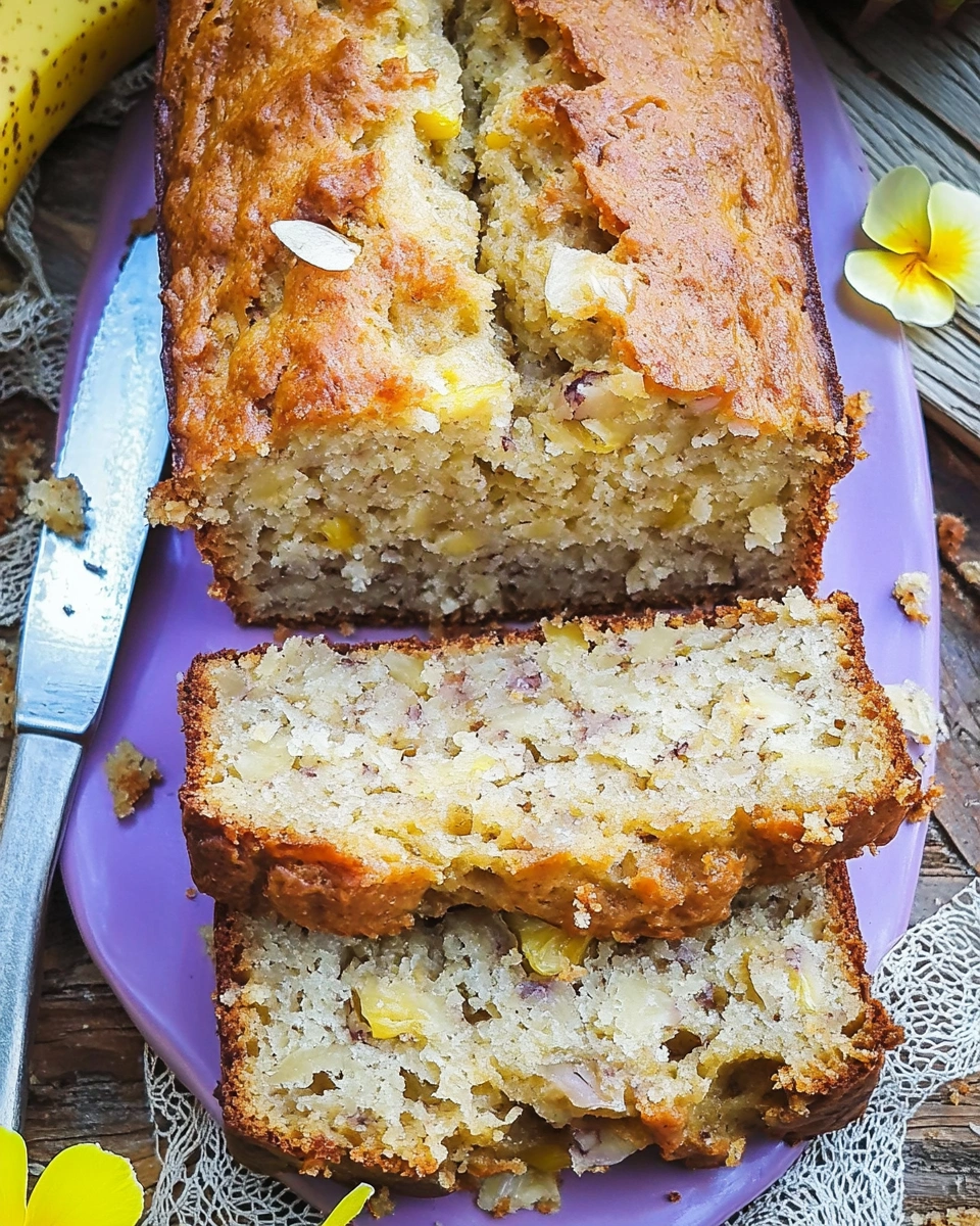 Tropisches Bananenbrot mit Ananas und Kokosnuss: Entdecke das perfekte Rezept für exotischen Genuss!