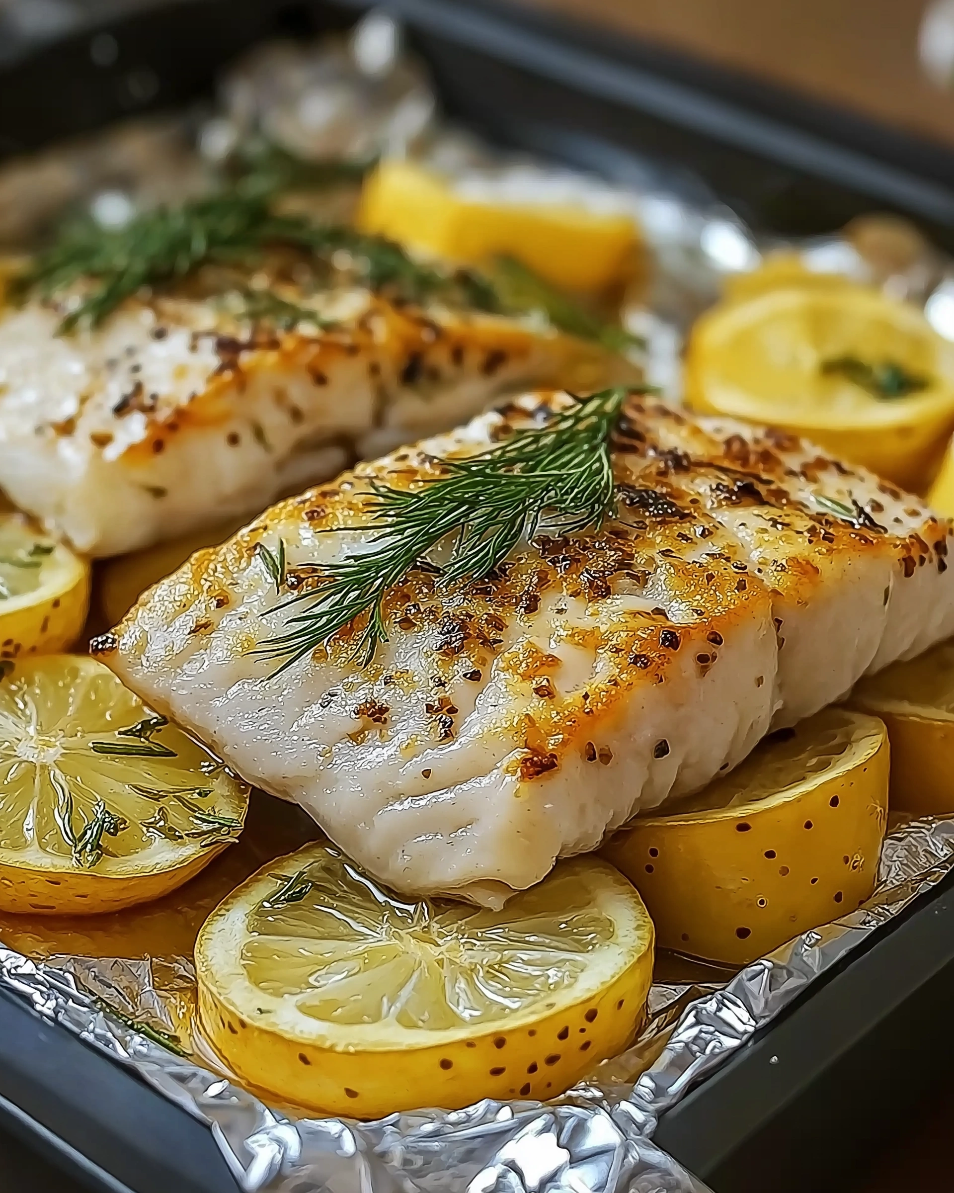Zitronen-Kräuter-Fisch mit Kartoffeln im Folienpaket genießen!