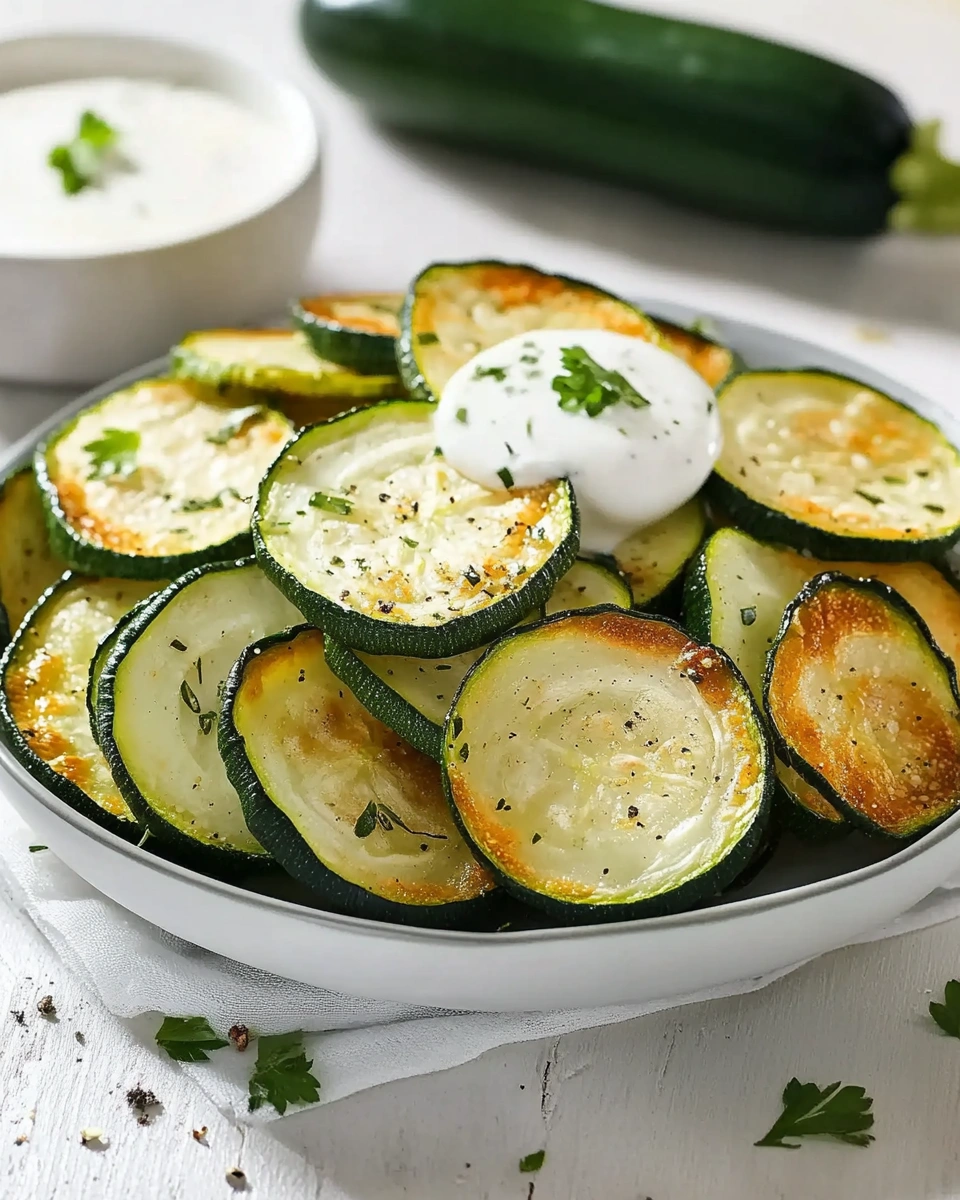 Zucchini-Chips aus der Heißluftfritteuse knackig genießen!
