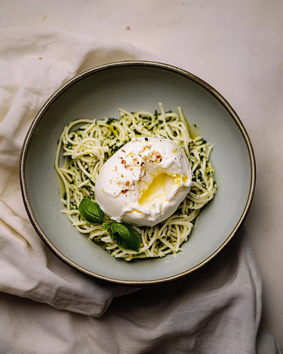 Zucchininudeln mit Burrata: Ein schnelles und leckeres Rezept!