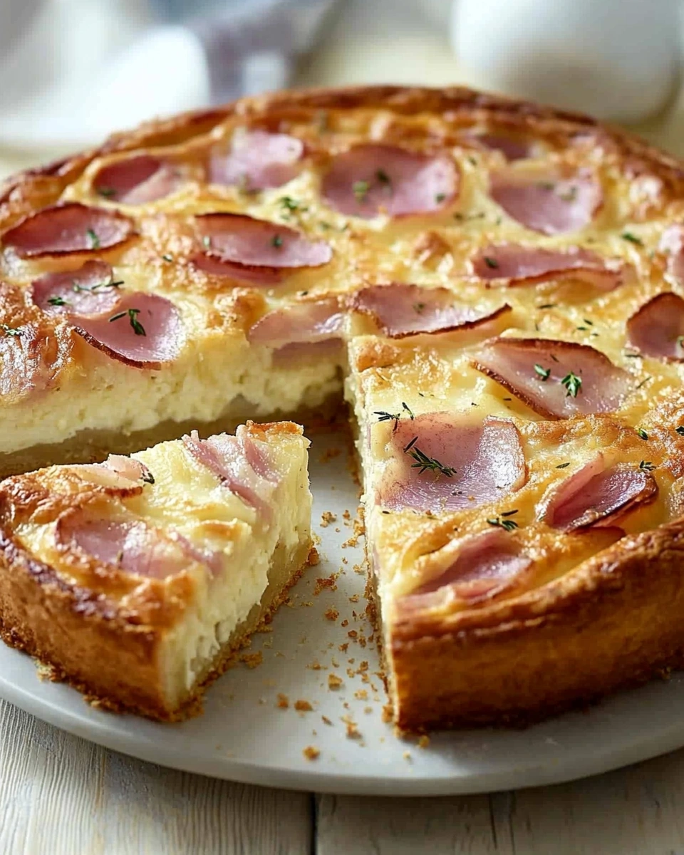 Zwiebelkuchen mit Schinken: Ein köstliches Rezept entdecken!