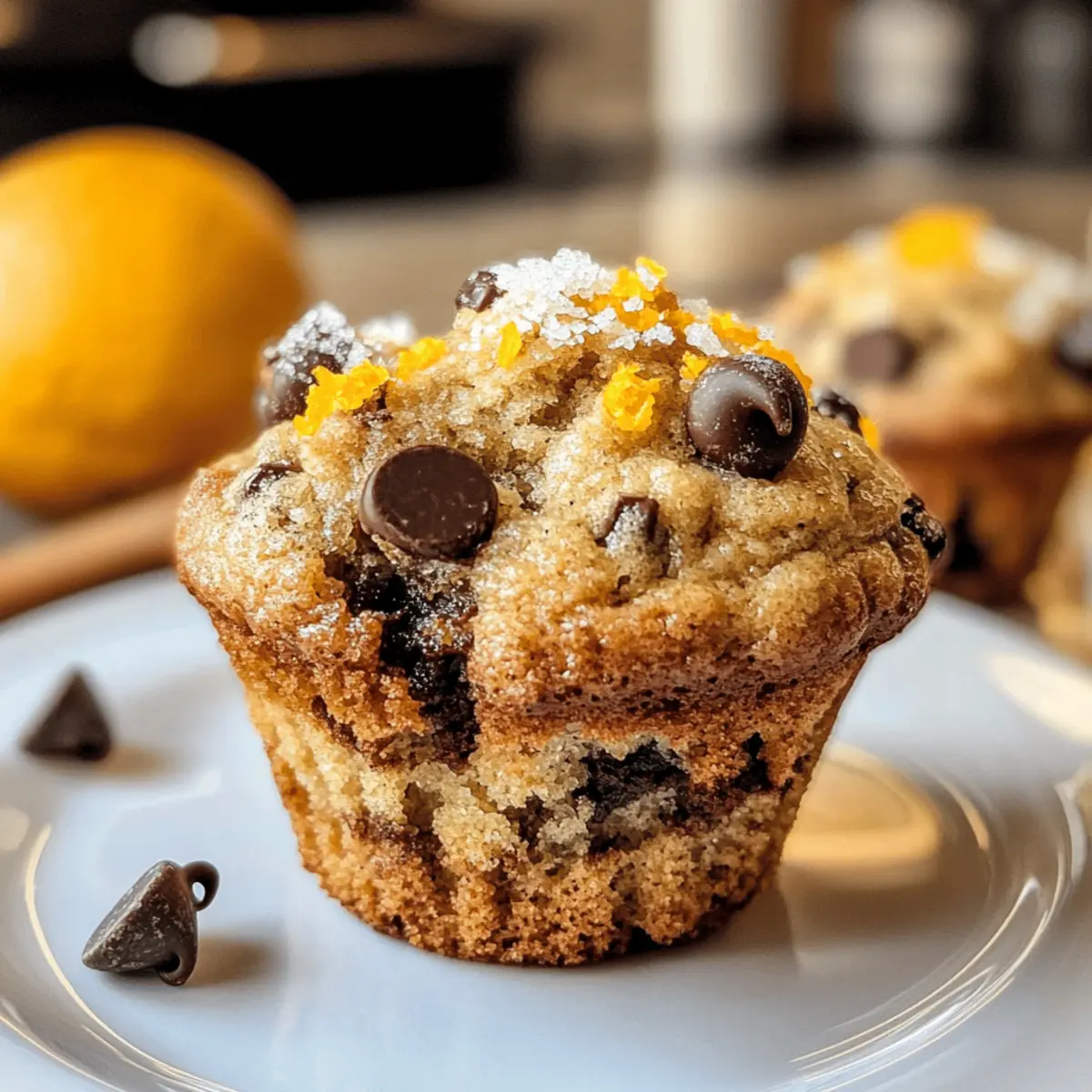 Orangen-Schokoladenstückchen-Muffins für jede Gelegenheit