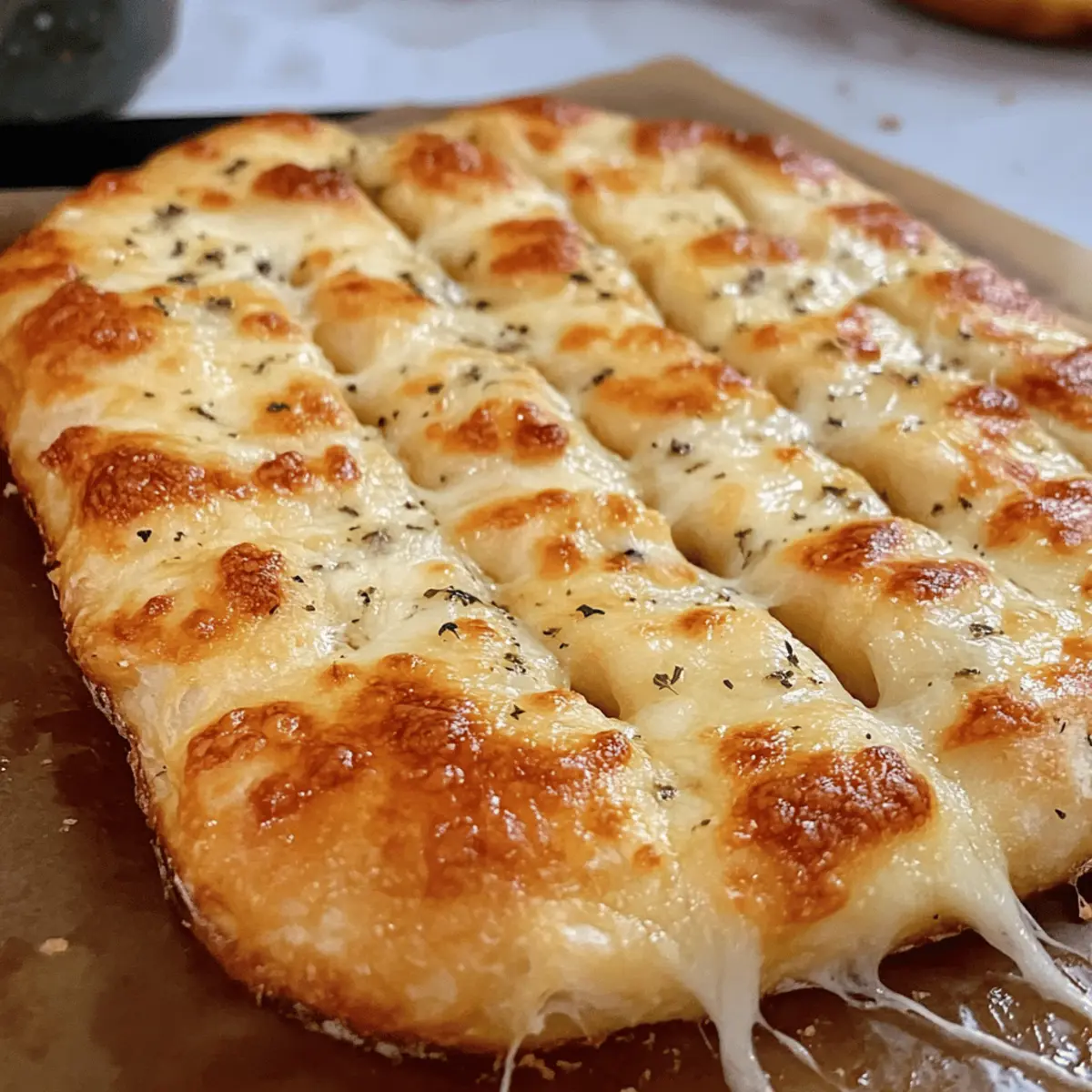Goldene Focaccia Käsebrot für jeden Anlass