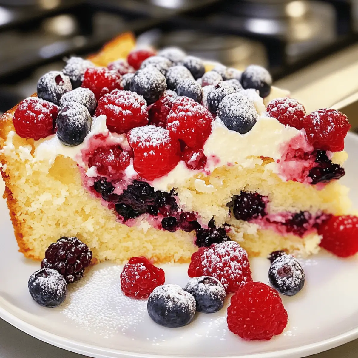 Leichter Buttermilchkuchen mit Beeren Genuss