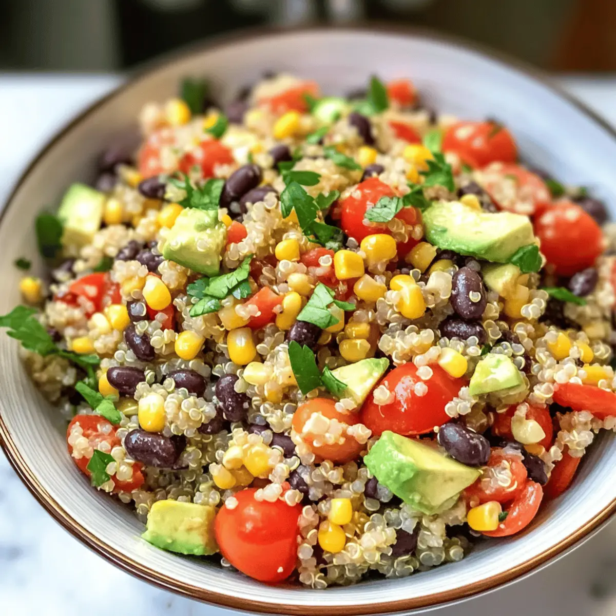 Cowboy Caviar Quinoa Salat für gesunde Feinschmecker