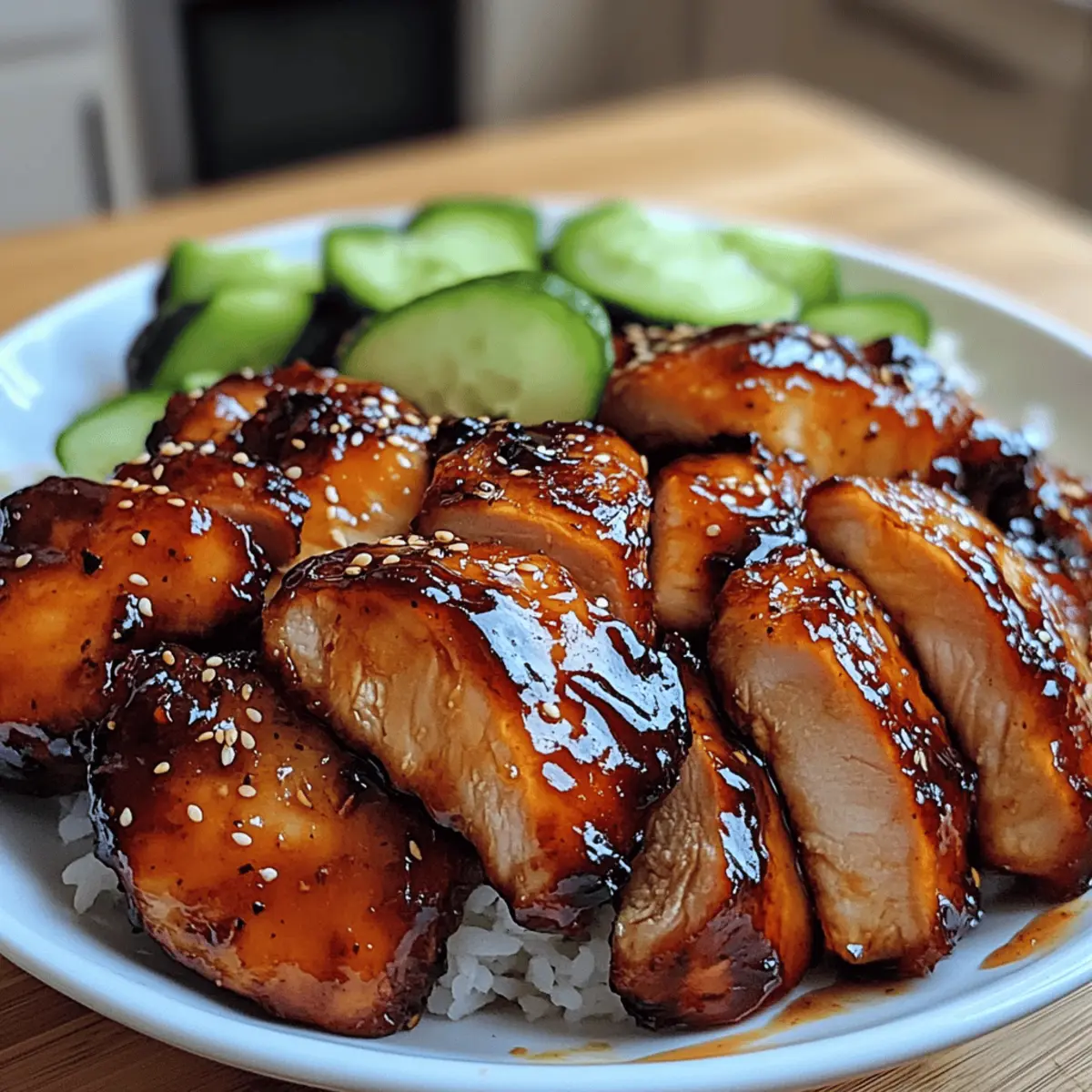 Klebriges Honig Gochujang Huhn für wahre Feinschmecker