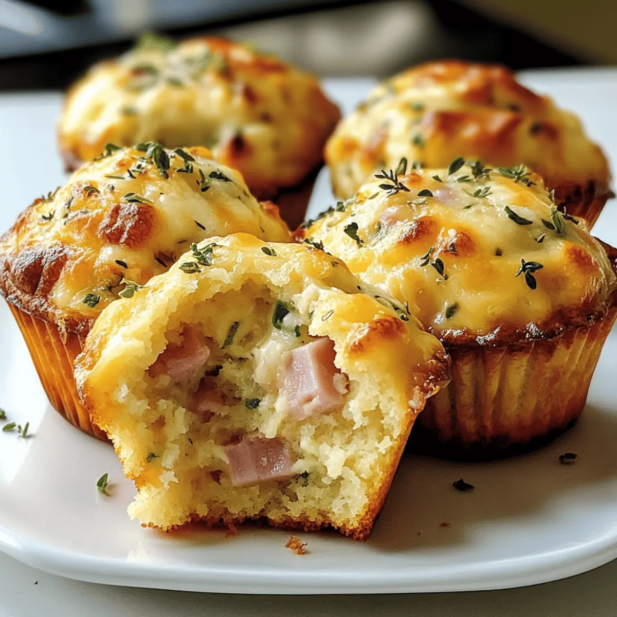 Frühstück Schinken und Käse Muffins für jeden Tag