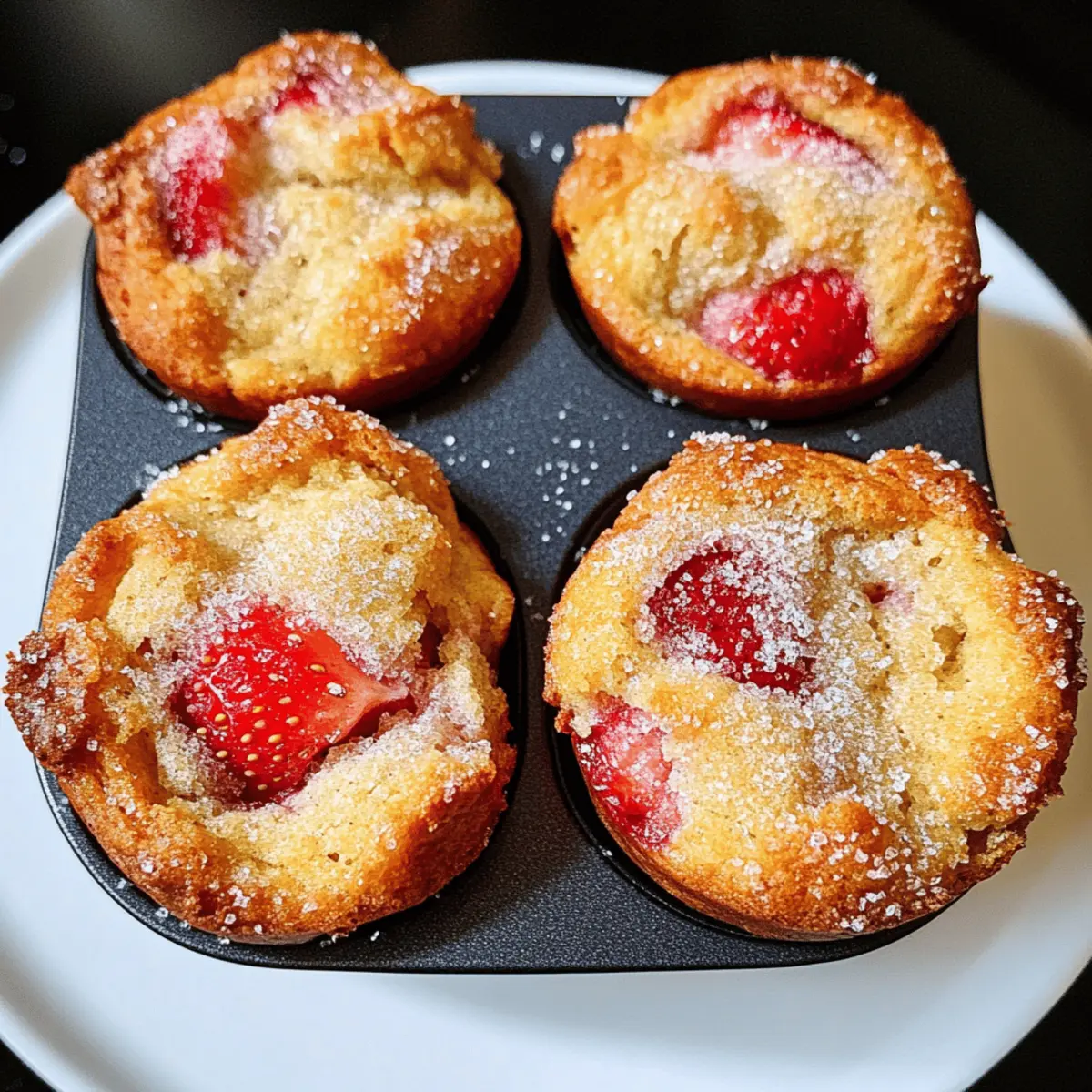 Erdbeer Ricotta Muffins für einen fruchtigen Start