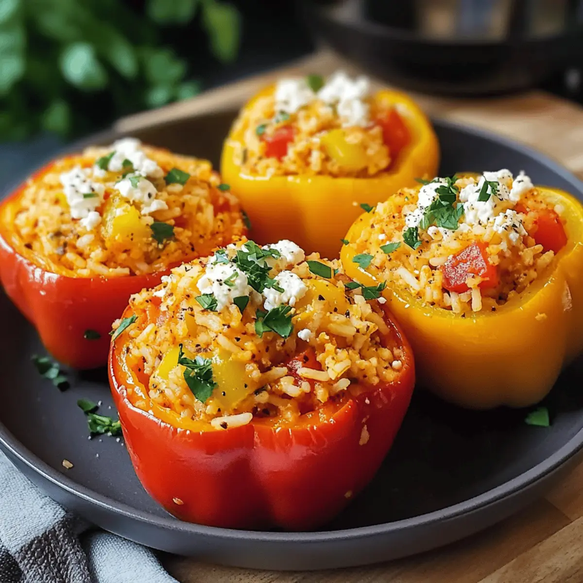 Paprika mit Reis und Feta – Das perfekte Rezept!