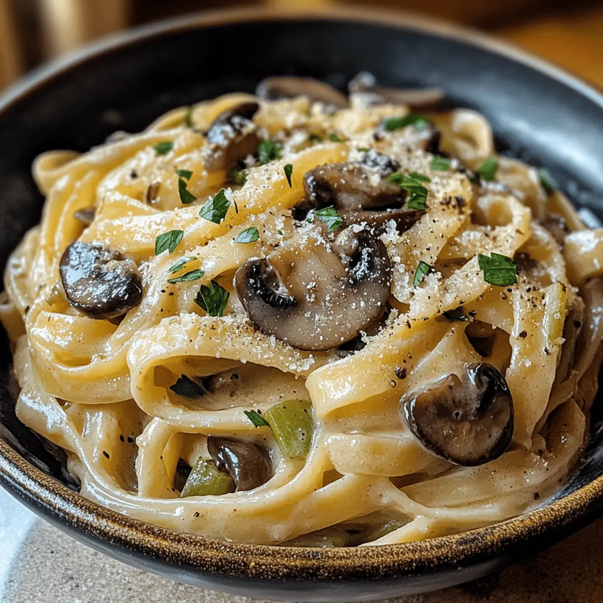 Karamellisierte Lauch- und Pilz-Gruyère-Pasta zaubern