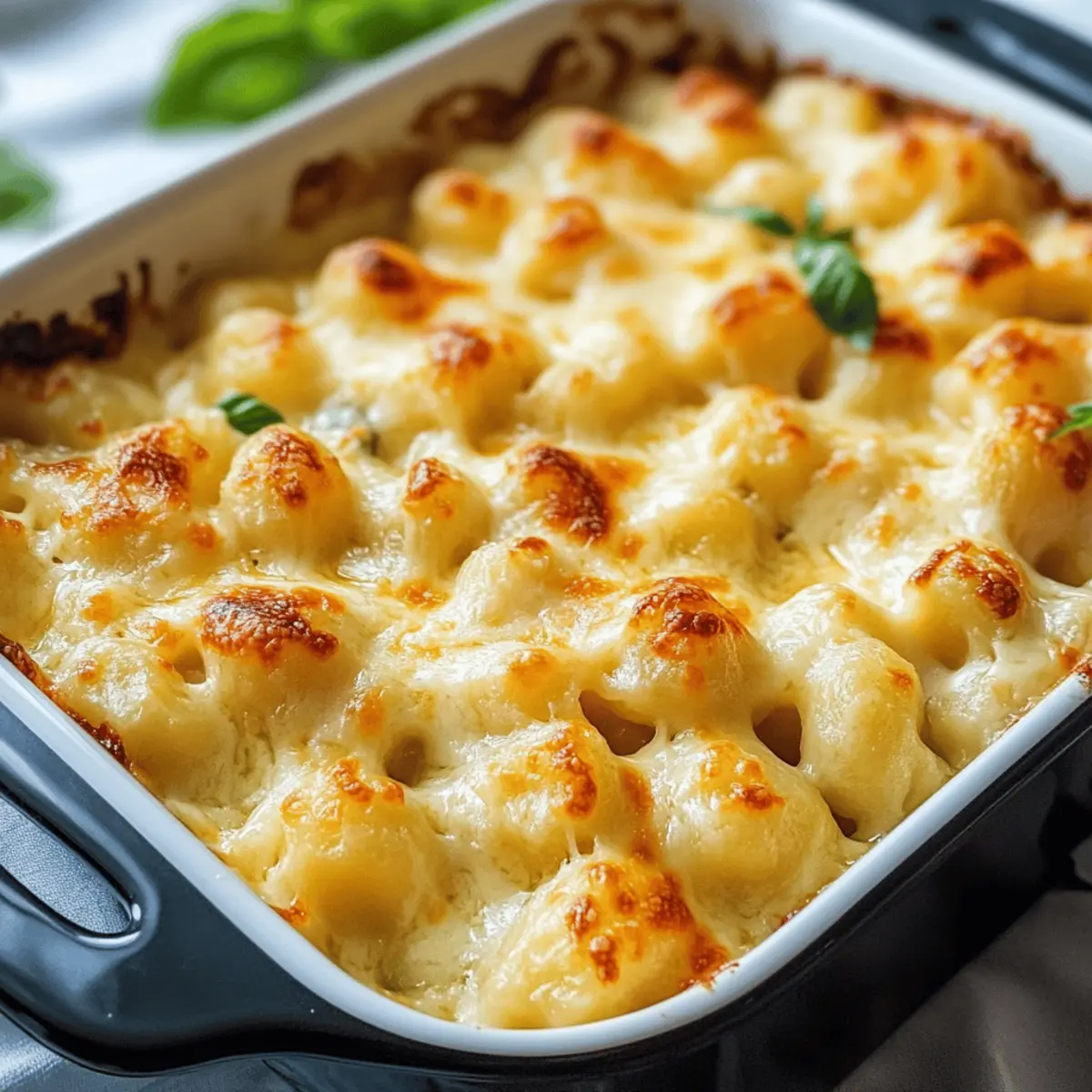 Überbackene Gnocchi mit Käse für herzlichen Genuss