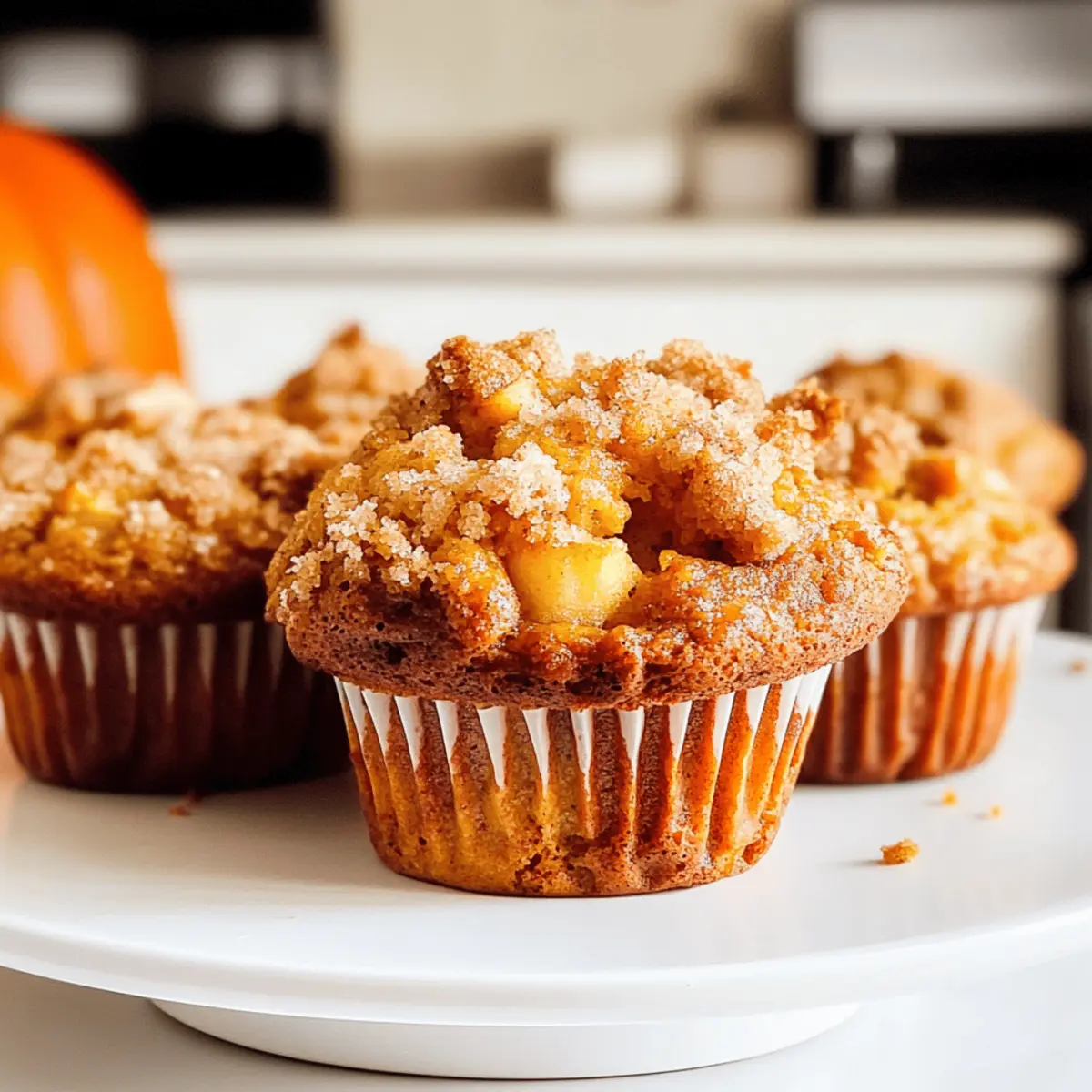 Apfel Kürbis Streusel Muffins für den perfekten Herbst