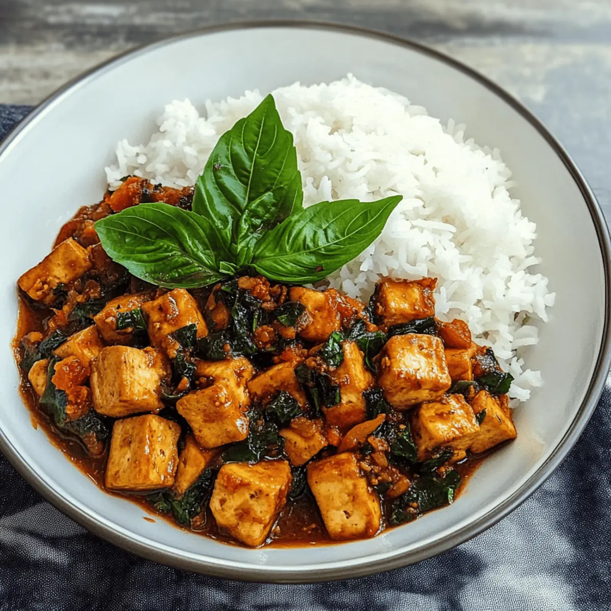 Thai-Basilikum-Tofu: Schnelles Rezept für Genuss