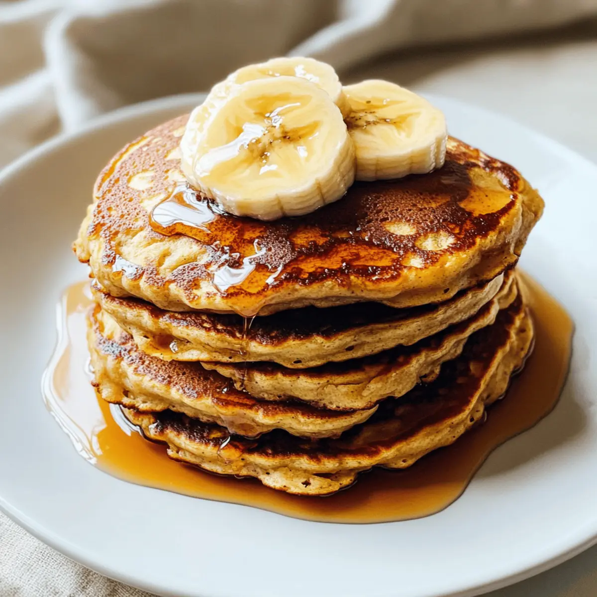 3-Zutaten-Bananenpfannkuchen für schnelles Frühstück