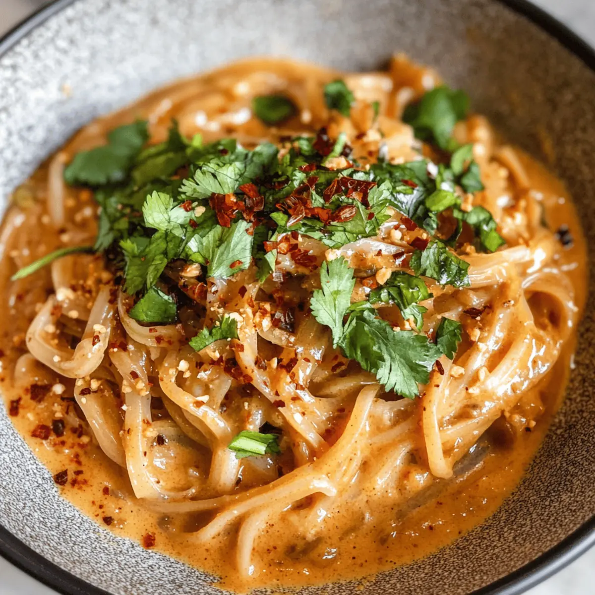 Thailändische Rote Curry-Nudeln in 15 Minuten