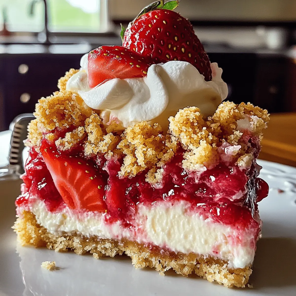 Erdbeer-Käsekuchen-Dump-Kuchen im Handumdrehen