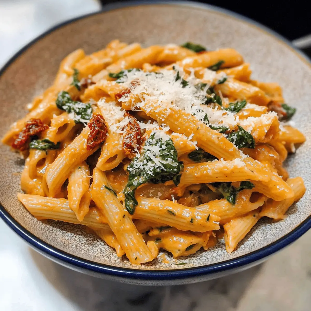 Cremige getrocknete Tomaten Pasta einfach selbst machen
