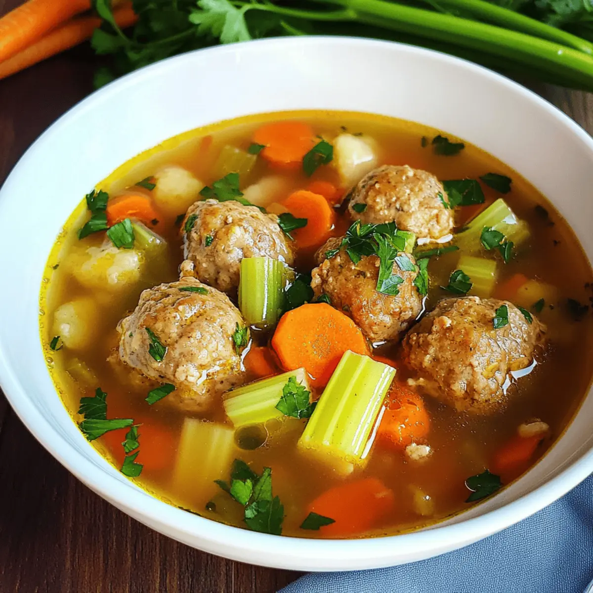 Hackbällchen-Suppe für gemütliche Abende