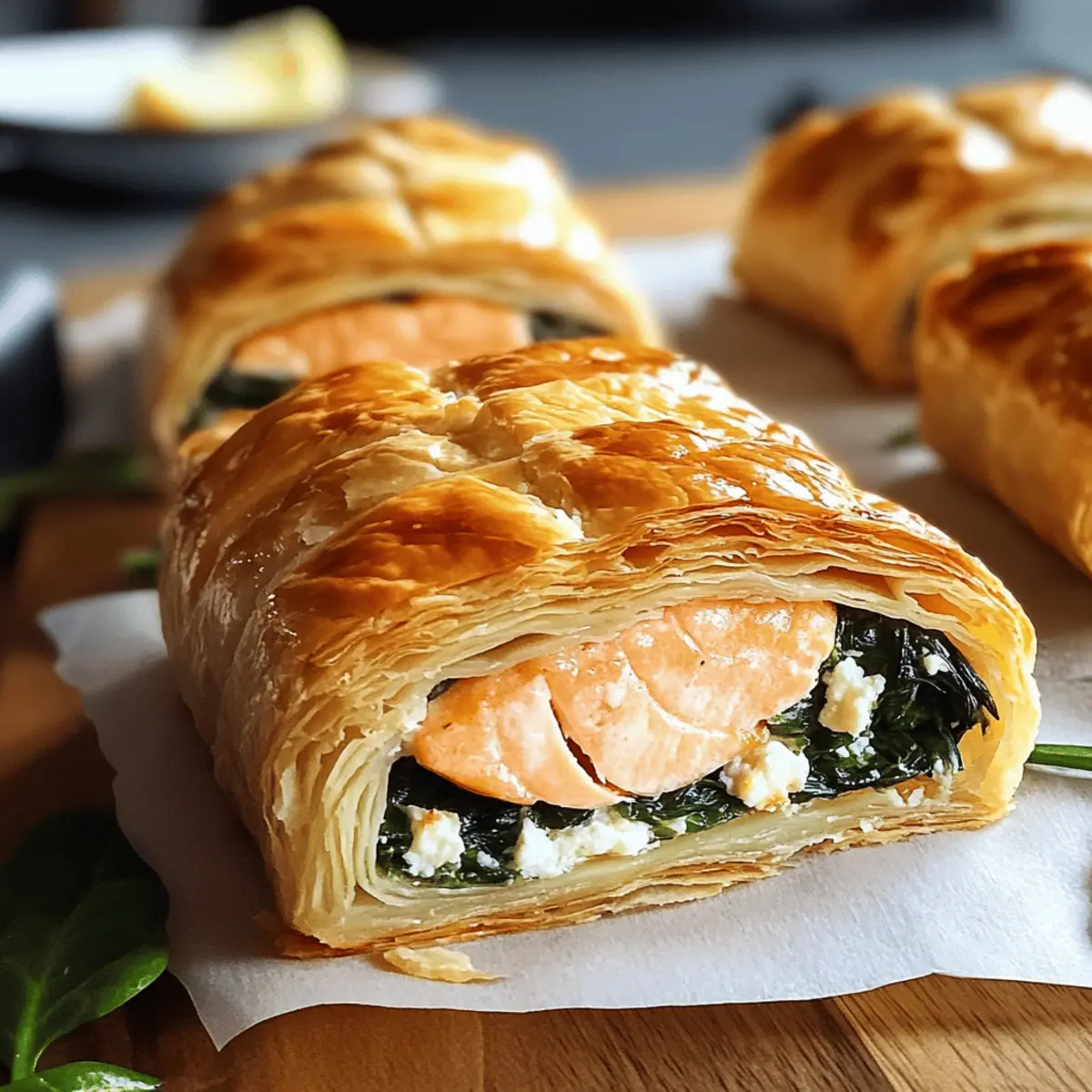 Lachs Wellingtons: Elegante Portionsgenüsse für Feinschmecker