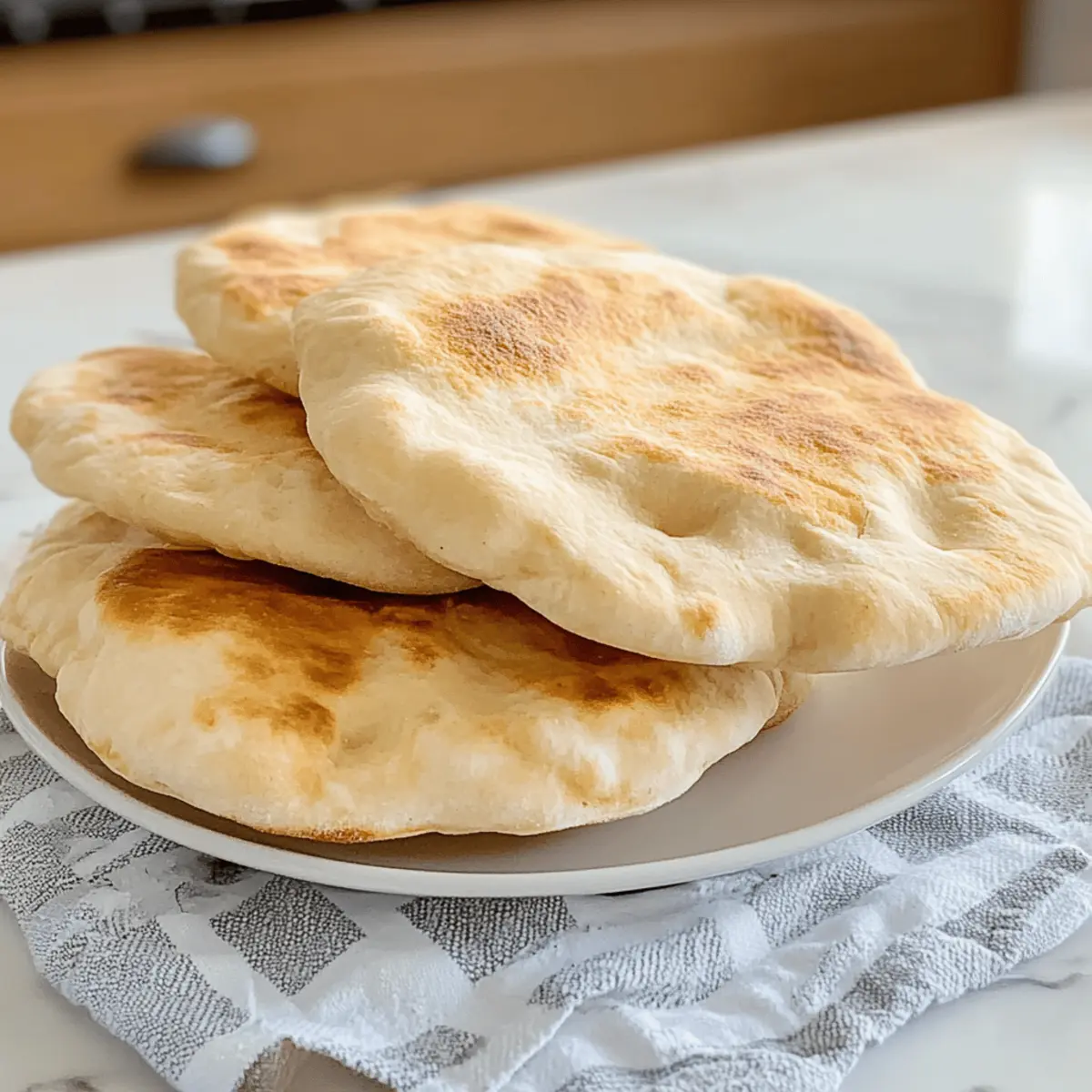 Fluffiges Pita-Brot Selbermachen in 30 Minuten
