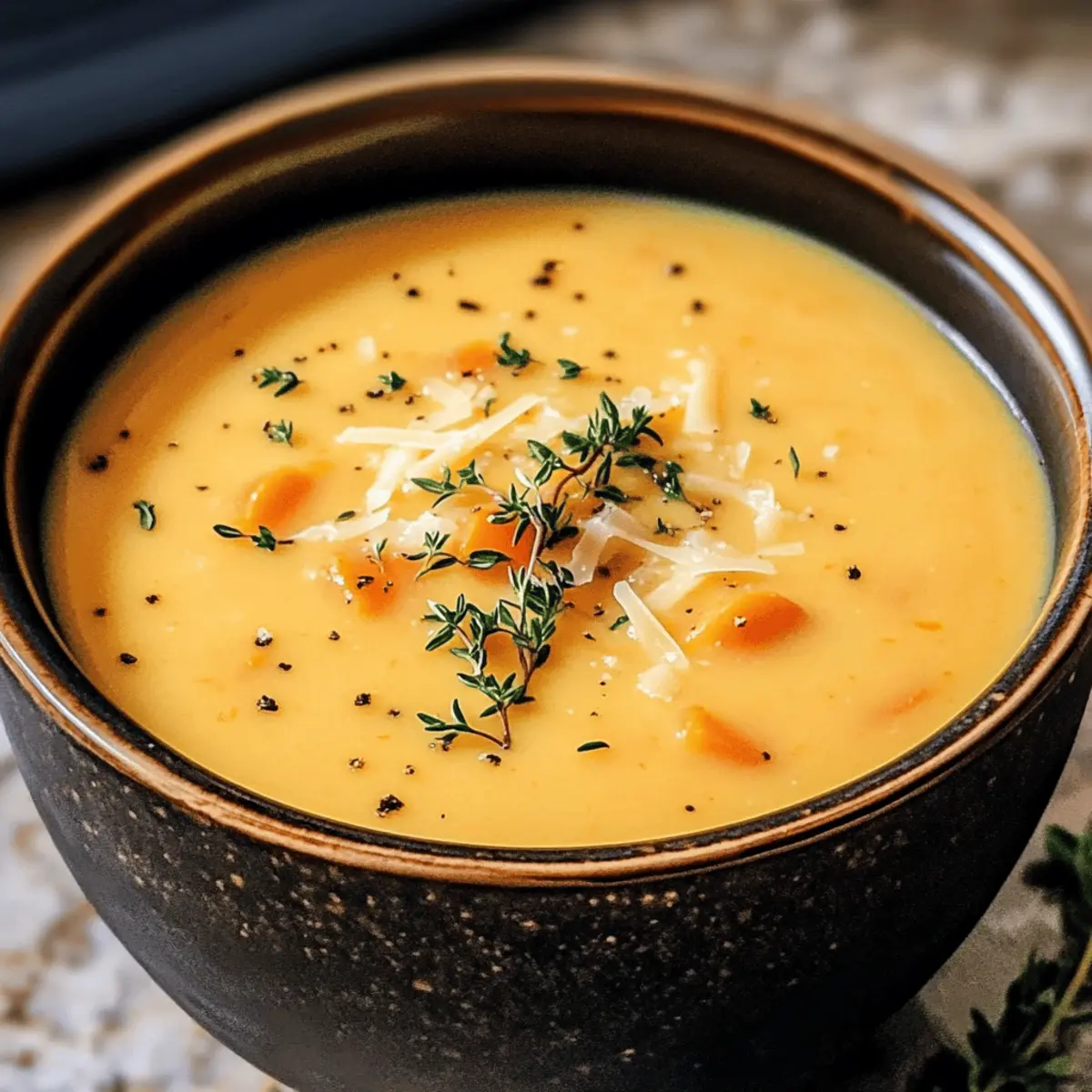 Samtige Möhren Kartoffelsuppe für kalte Tage