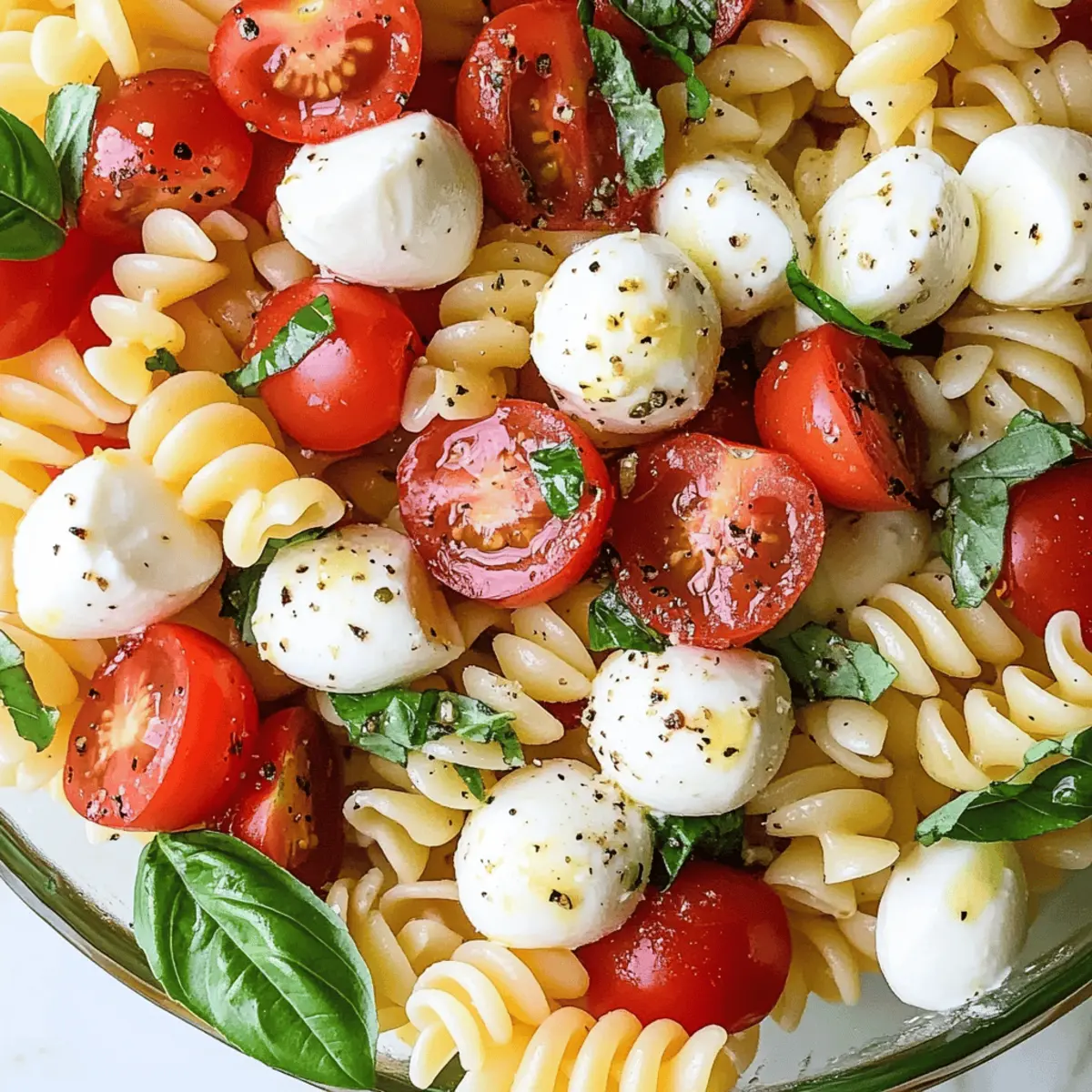 Caprese-Pasta-Salat für den perfekten Sommer