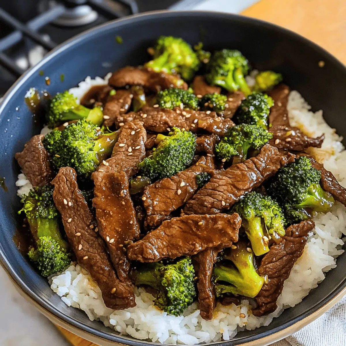 Rindfleisch und Brokkoli für ein schnelles Dinner