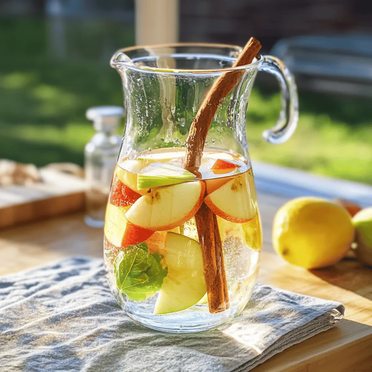 Erfrischendes Apfel-Zimt-Wasser für jeden Tag