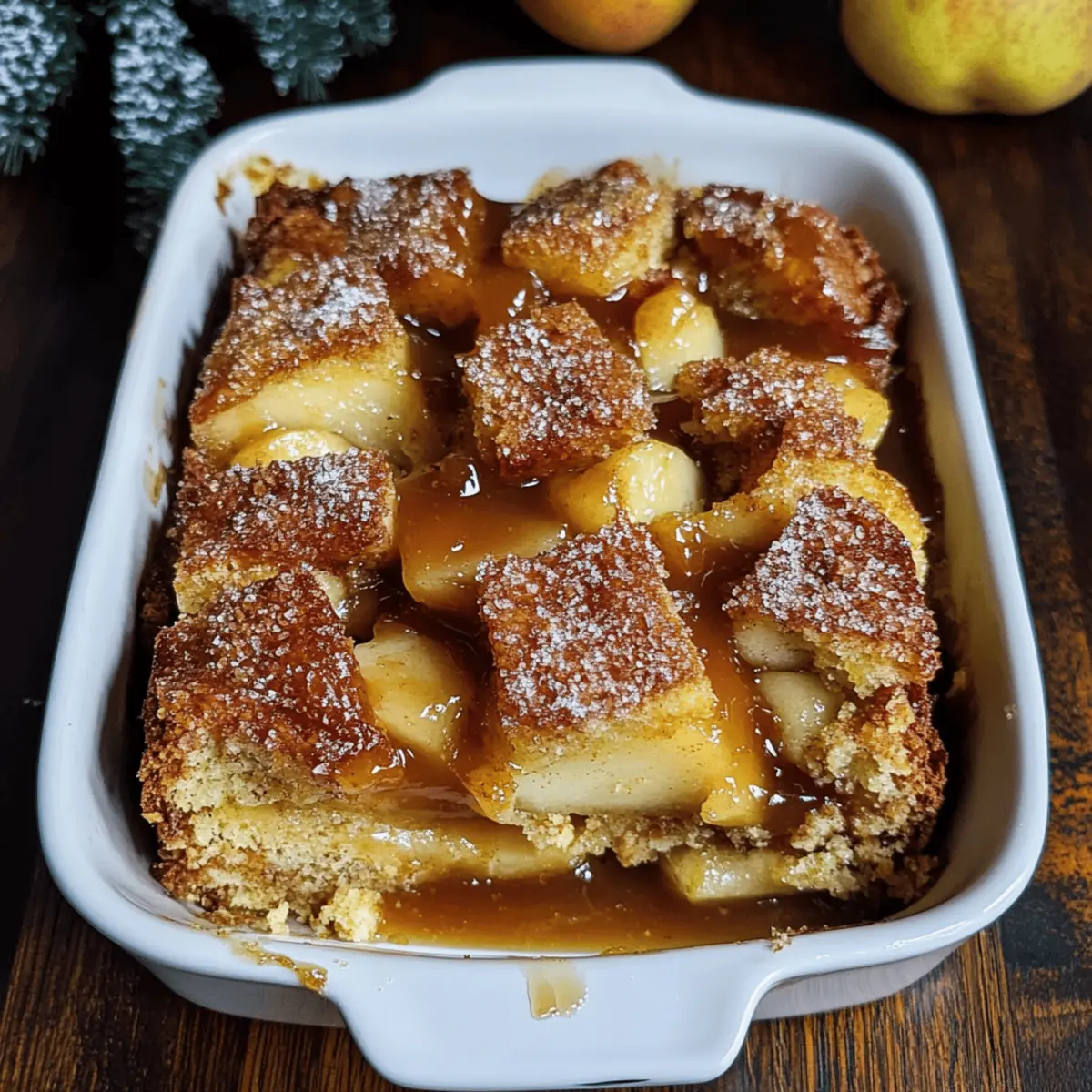 Kardamom-Birnenbrotpudding für kalte Abende