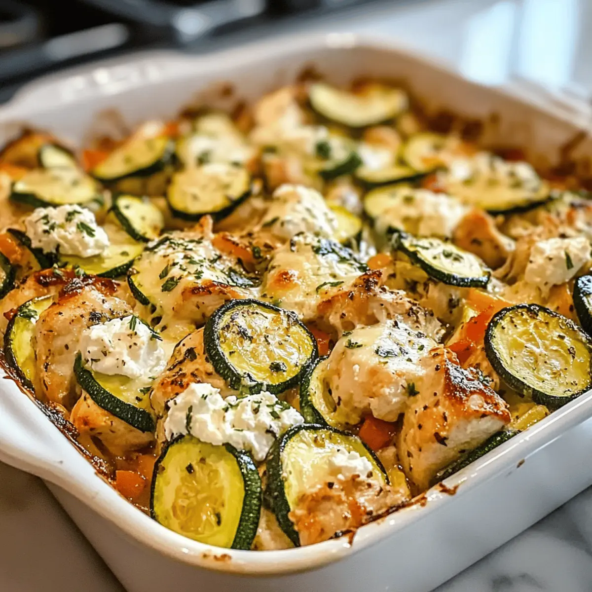 Mediterranes Hähnchen Zucchini Auflauf leicht gemacht