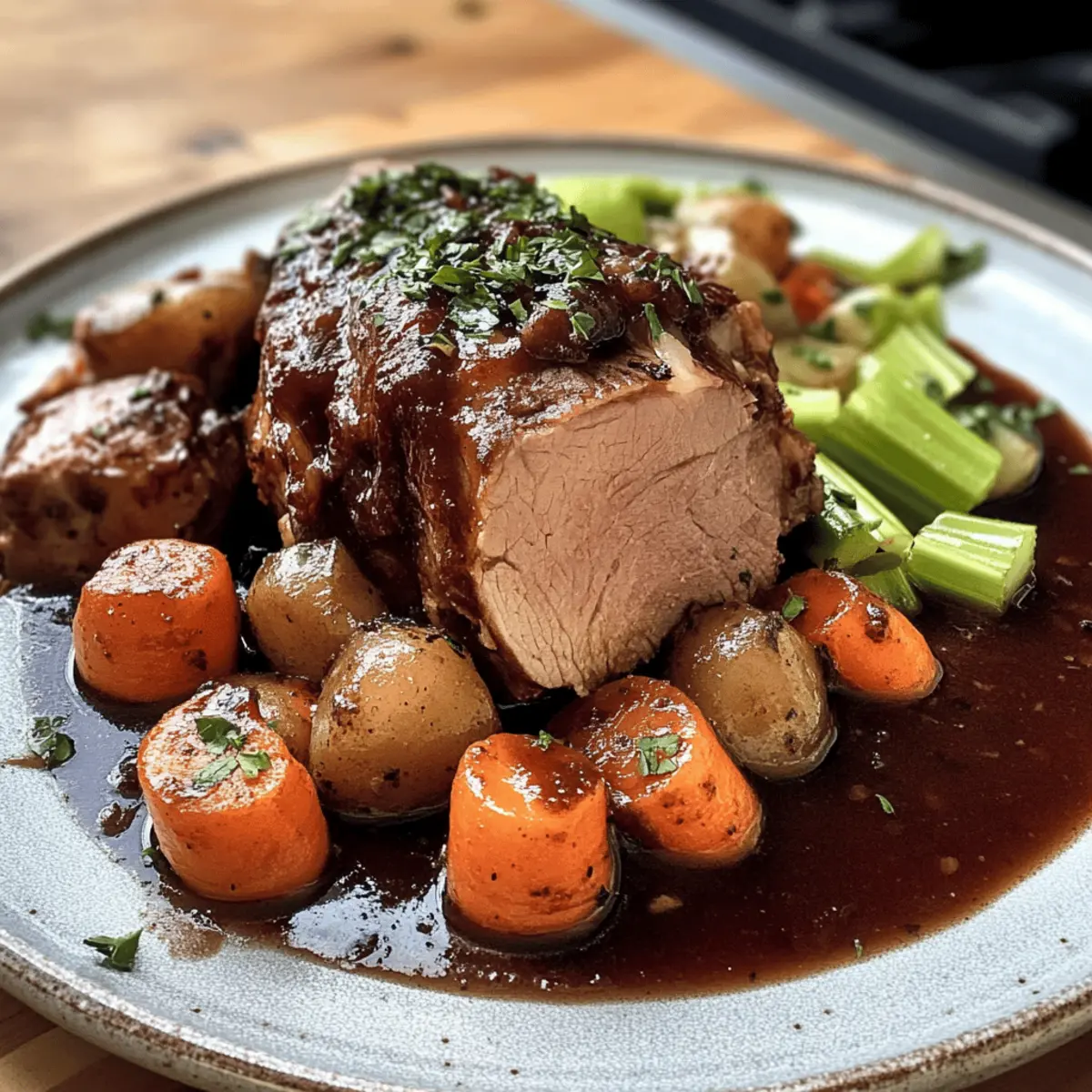 Wildbraten in Rotweinsauce für festliche Genüsse