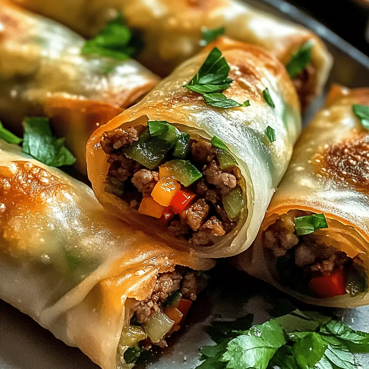 Thai-Basilikum-Rindfleisch-Rollen in 15 Minuten