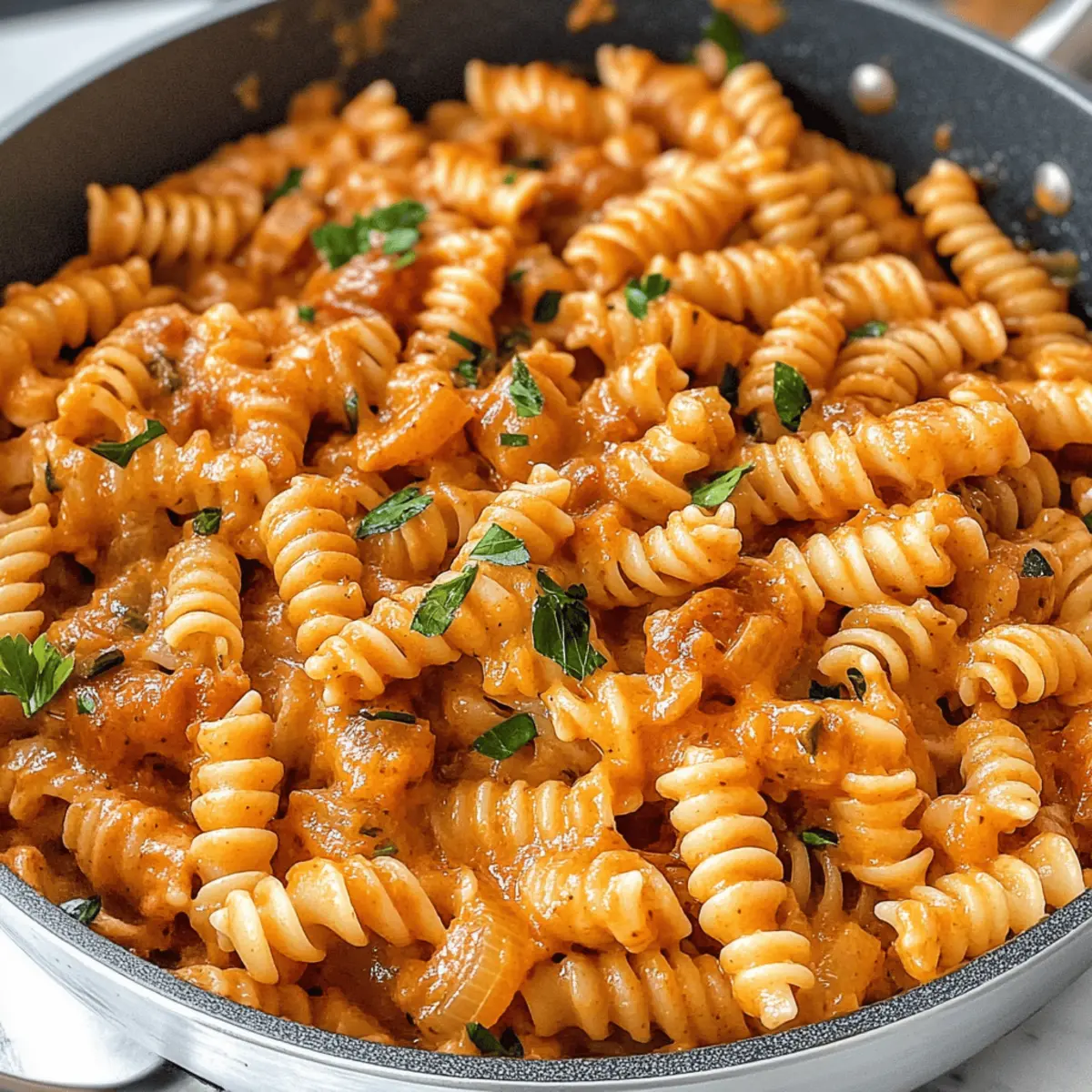 Ein Topf Cremige Tomatennudeln in 30 Minuten