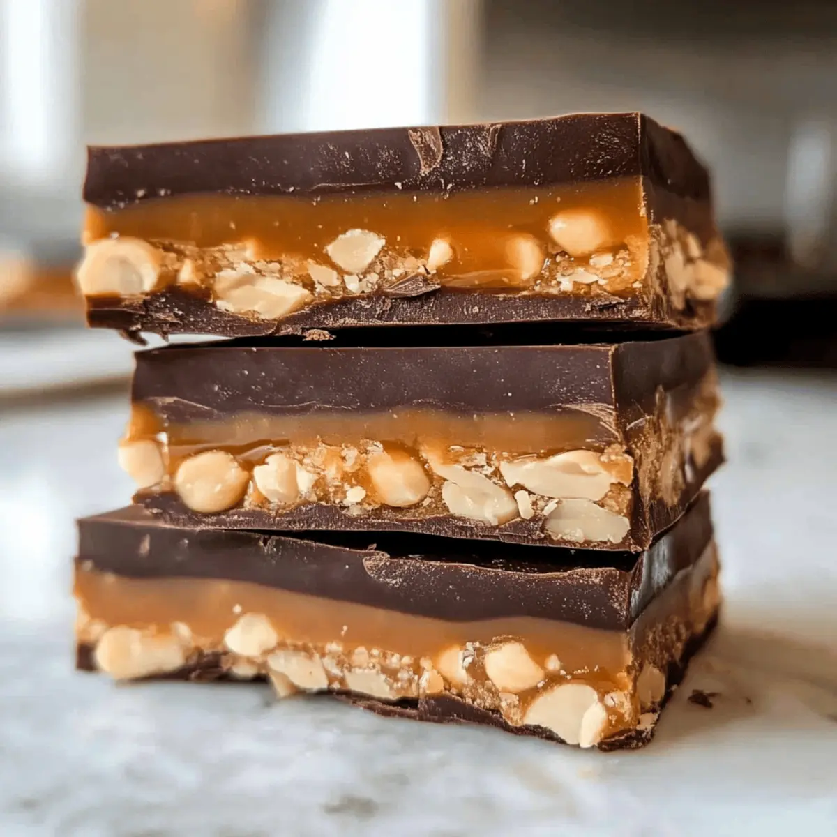 Hausgemachte Snickers: Der perfekte No-Bake Genuss