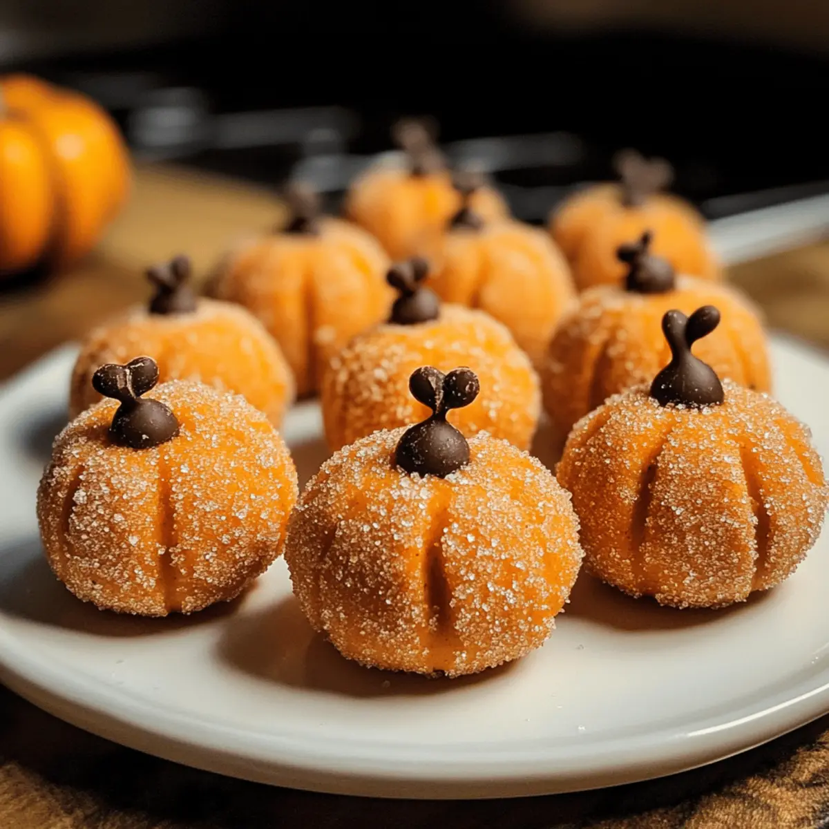 Kürbis Cheesecake Pralinen für den Herbstgenuss