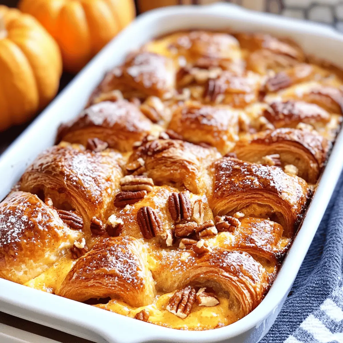 Kürbis-Croissant-Auflauf für ein gemütliches Frühstück