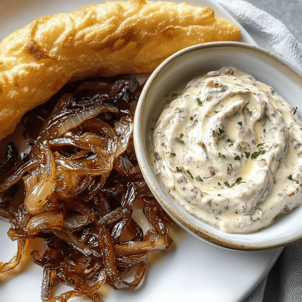 Karamellisierte Zwiebeln für den perfekten Dip