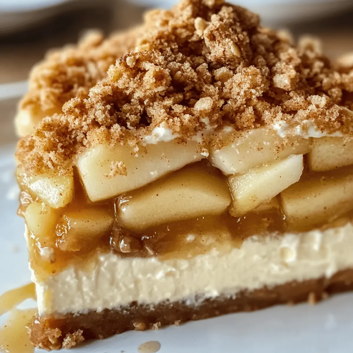 Apfel-Crisp-Käsekuchen für den perfekten Herbstgenuss